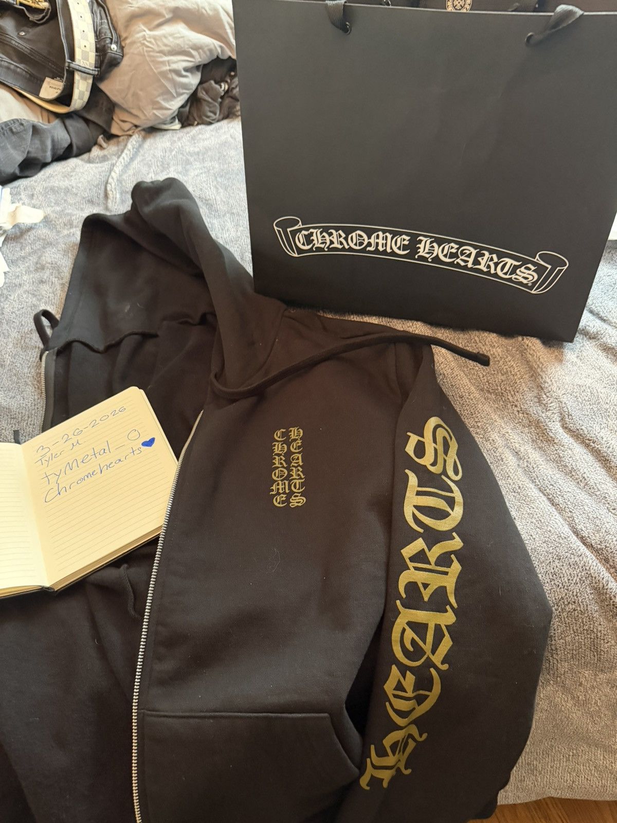 Chrome Hearts Chrome Hearts Vertical Logo Hoodie Size US M / EU 48-50 / 2 - 6 Thumbnail