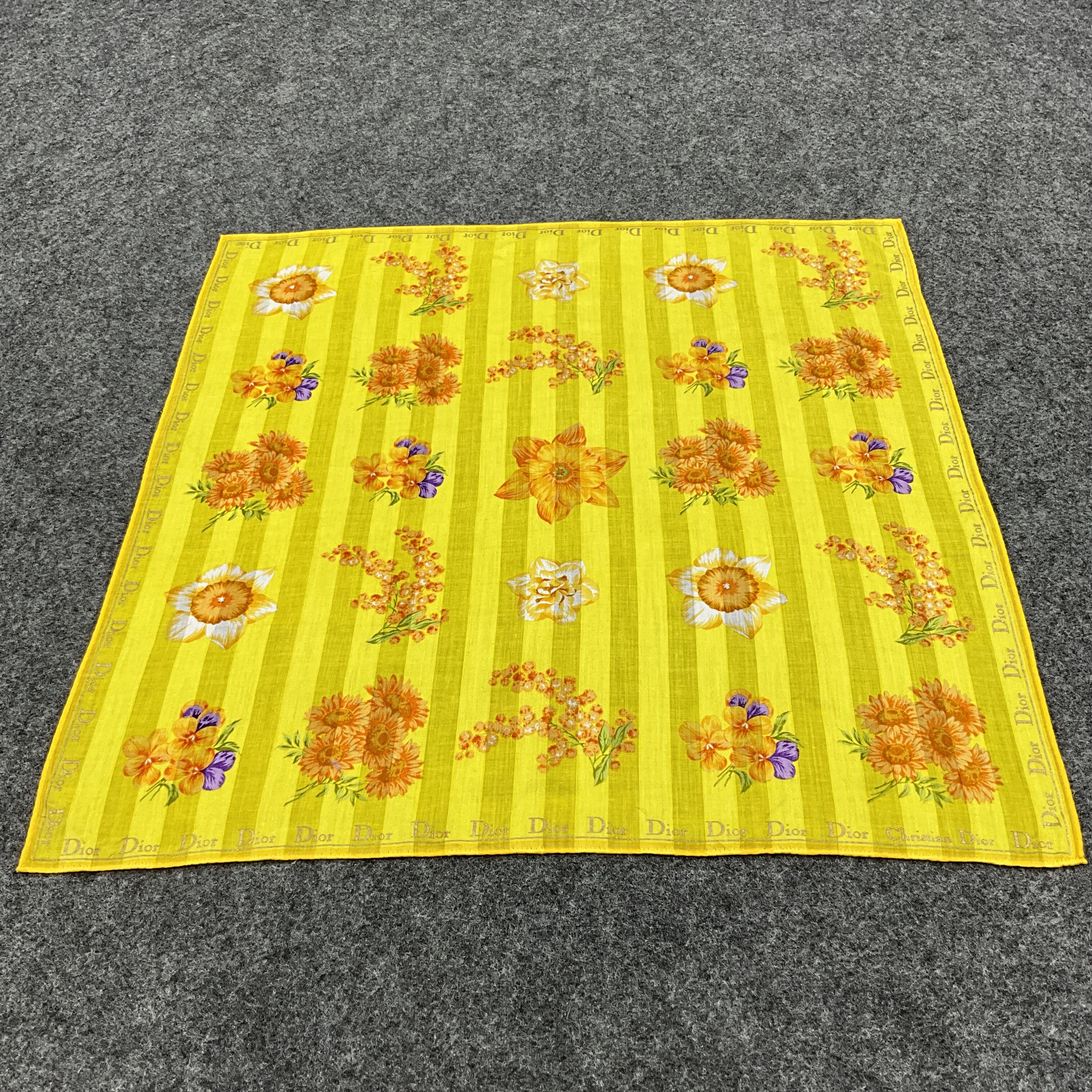 Vintage Christian Dior Handkerchief / Bandana / Neckerchief B064 Size ONE SIZE - 1 Thumbnail