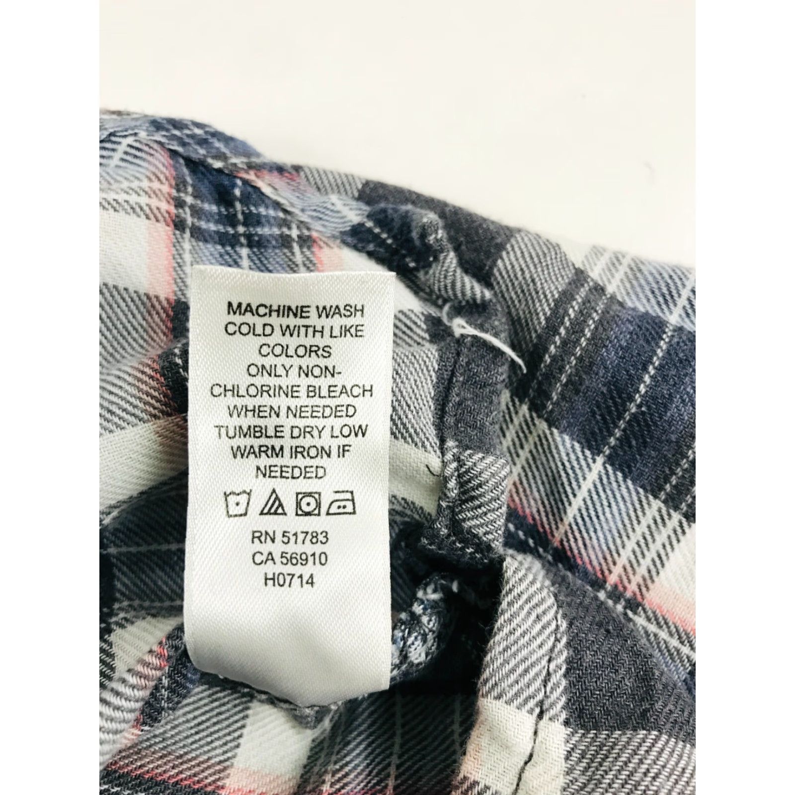 Vintage Maurices Shirt Women's M Black Blue Button Up Plaid Pearl Snap Pocket Flaps Size M / US 6-8 / IT 42-44 - 7 Thumbnail
