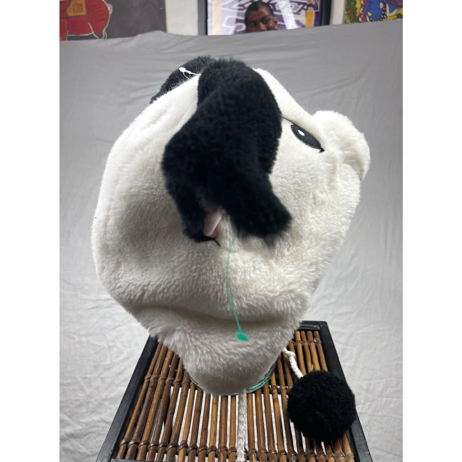 Disney Disney 101 Dalmatians Trapper Hat Mens White Fur Pom Balls Tokyo Resort 58 cm Size ONE SIZE - 6 Thumbnail