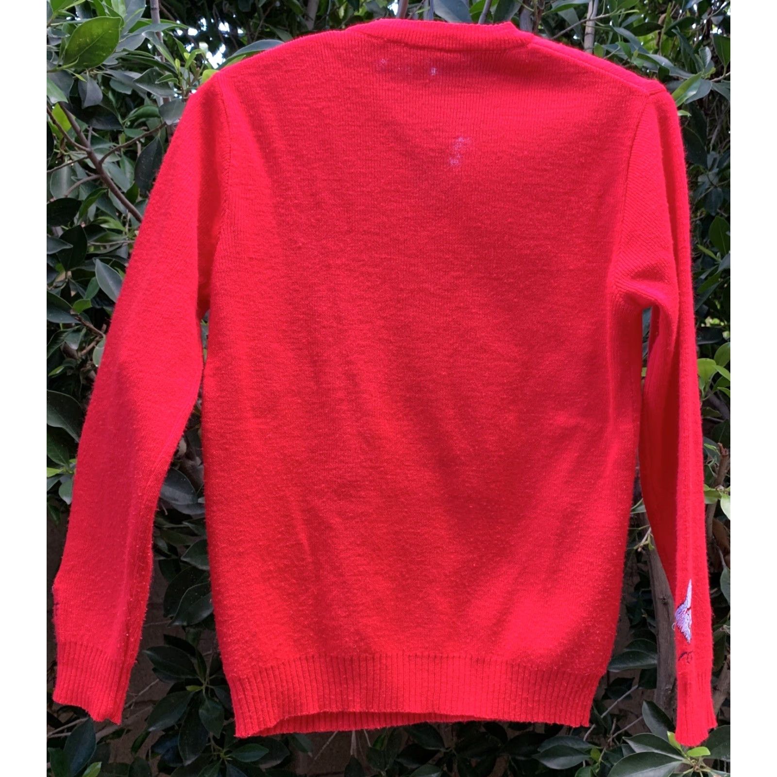 Vintage VINTAGE Donkey Elephant Vote V-Neck Sweater Long Sleeve Red Embroidered Pullover Women S Small Unbranded Knit Popover Size S / US 4 / IT 40 - 5 Thumbnail