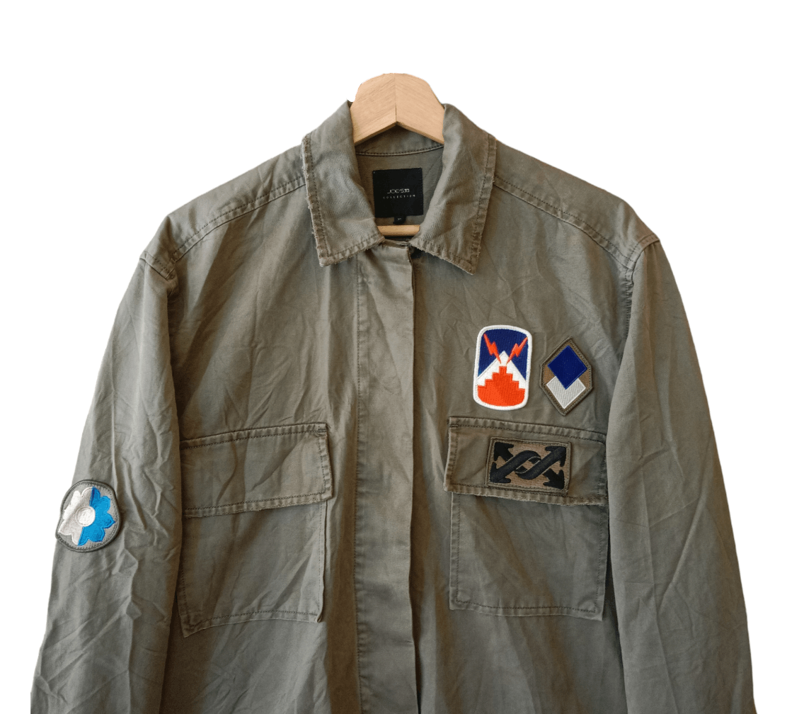 Joe's JOE'S Army Green Patch Utility Jacket Size US XS / EU 42 / 0 - 4 Thumbnail