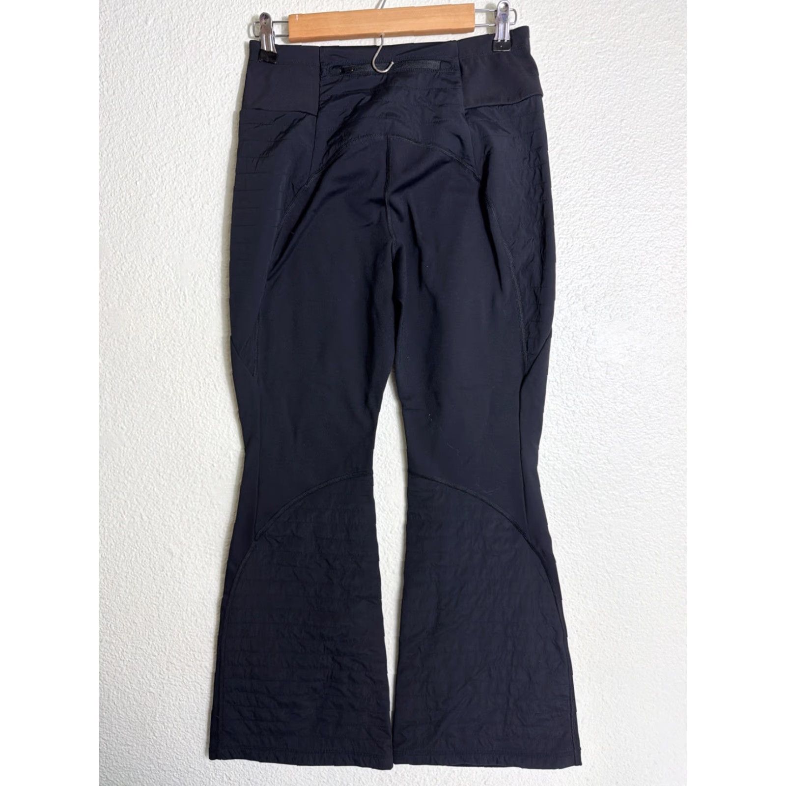 Athleta Athleta Pant Womens Small Black Fleece Nylon Spandex Flared 29in Pull On Pockets Zip Pocket Activewear Athleisure Winter Fall Size 28" / US 6 / IT 42 - 6 Thumbnail