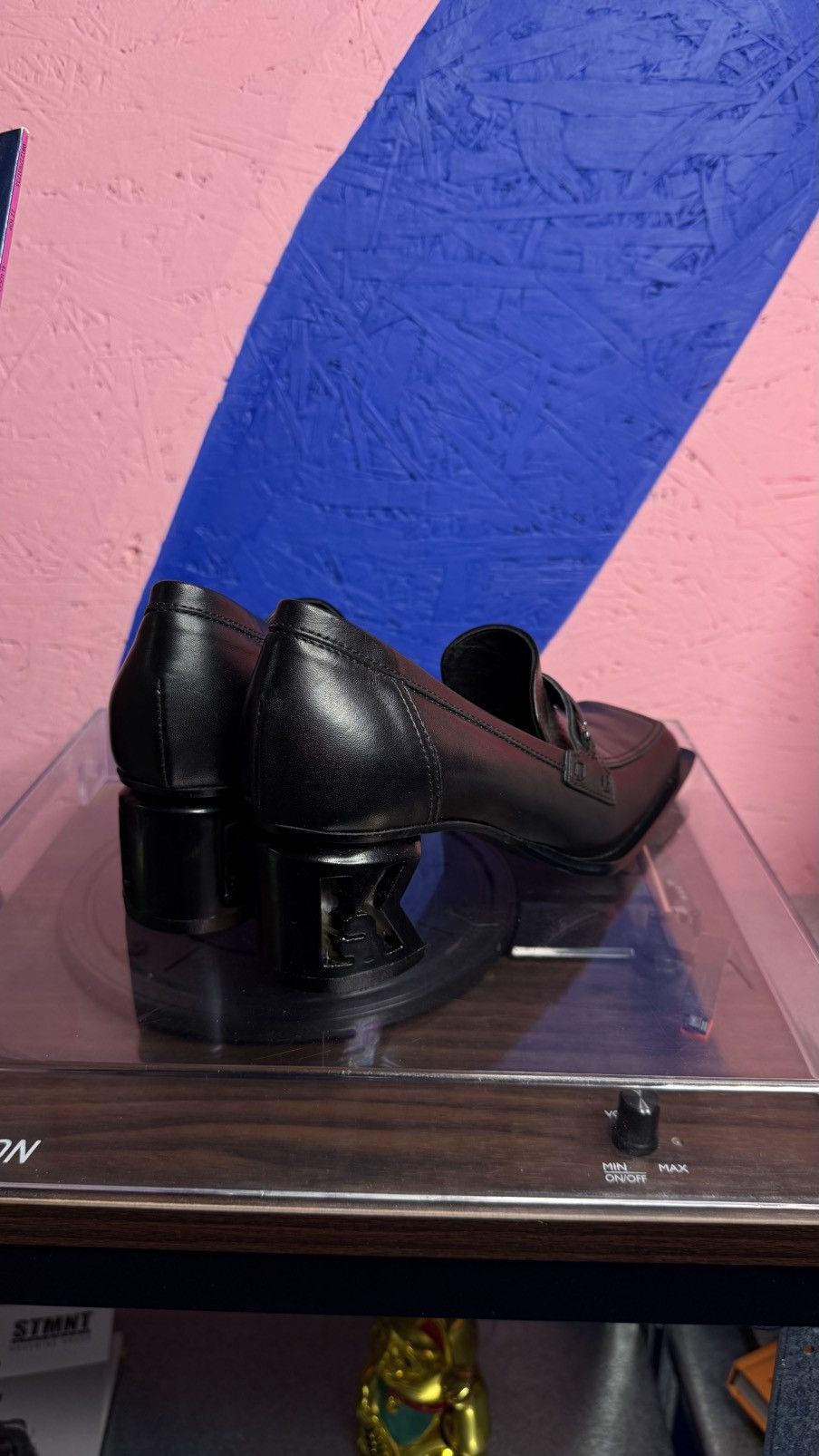 Karl Lagerfeld Karl Lagerfeld Square Toe Logo Heels / Loafers Size US 7 / IT 37 - 4 Thumbnail