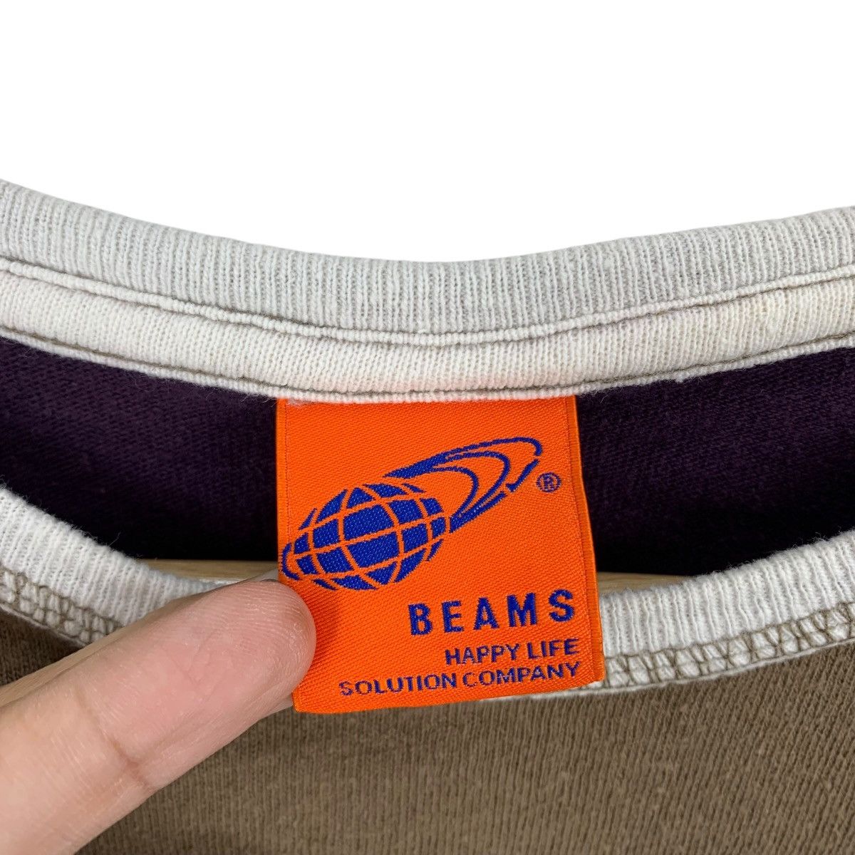 Beams Japan BEAMS Japanese Brand Multi Color Plain Long Sleeve Tshirt Size US S / EU 44-46 / 1 - 4 Thumbnail