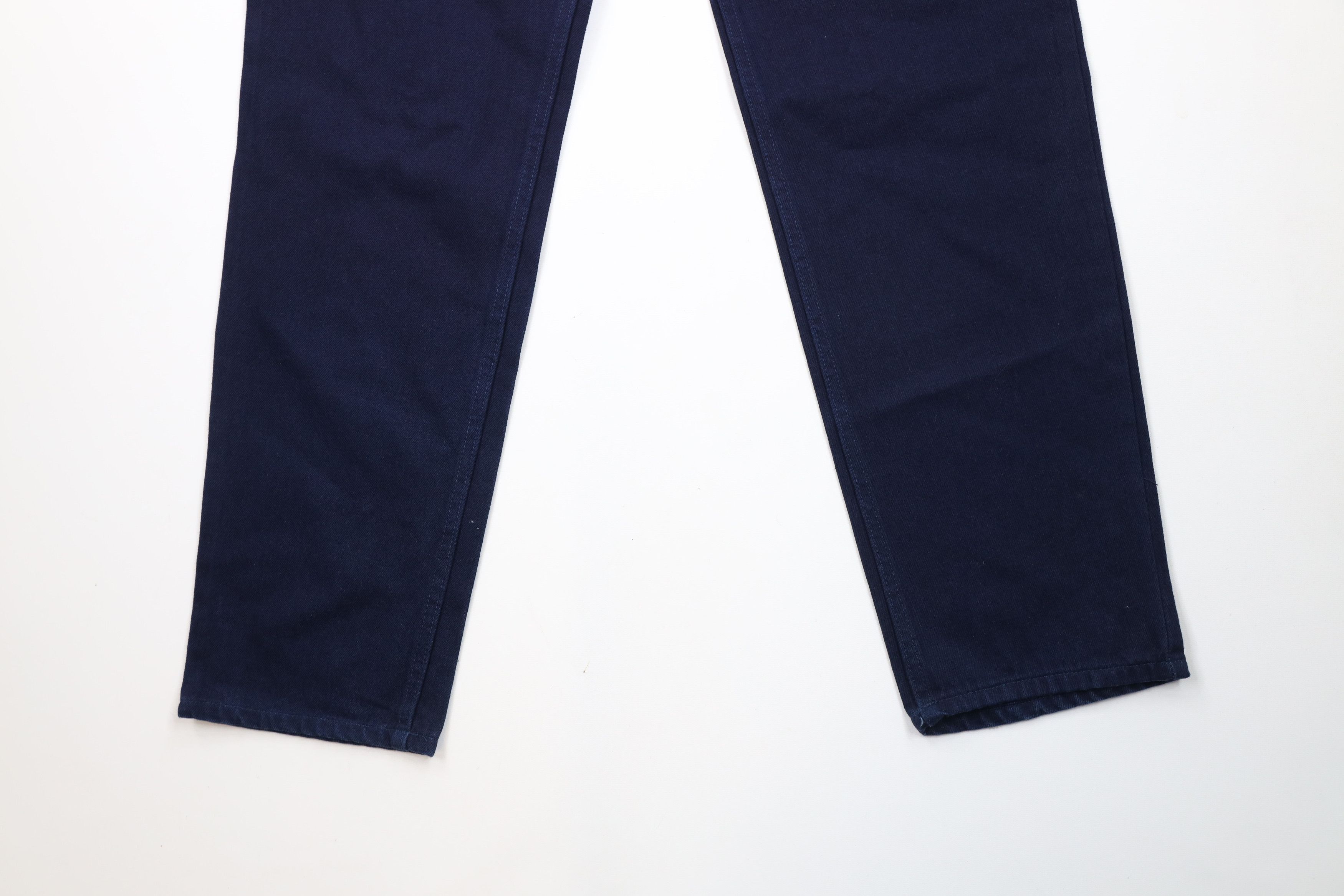 Vintage Deadstock Vintage 90s Streetwear Leg Denim Jeans Blue Size US 30 / EU 46 - 4 Thumbnail