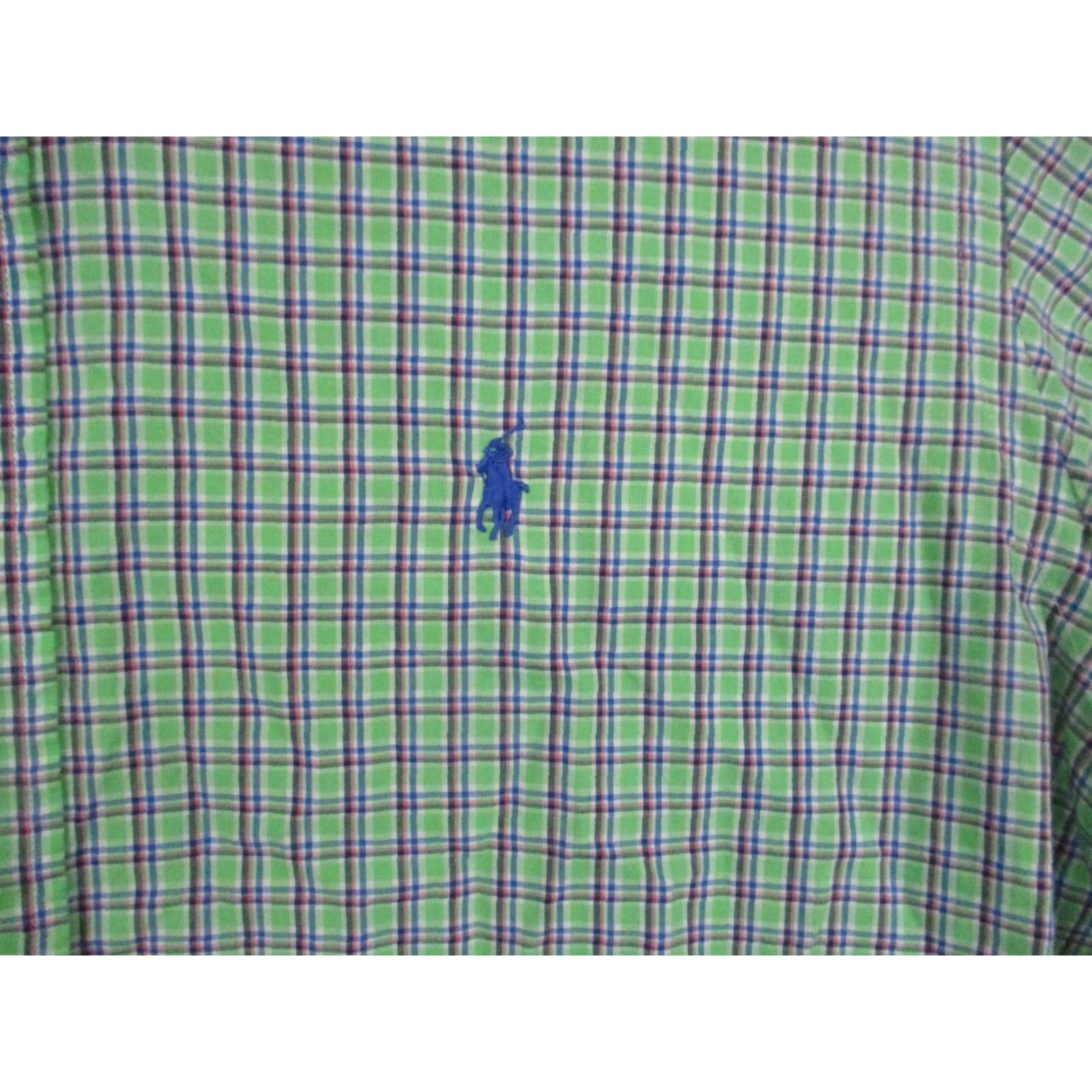 Ralph Lauren Ralph Lauren Shirt Large Men Custom Fit Button Green Gingham Check Pony Size US L / EU 52-54 / 3 - 2 Thumbnail