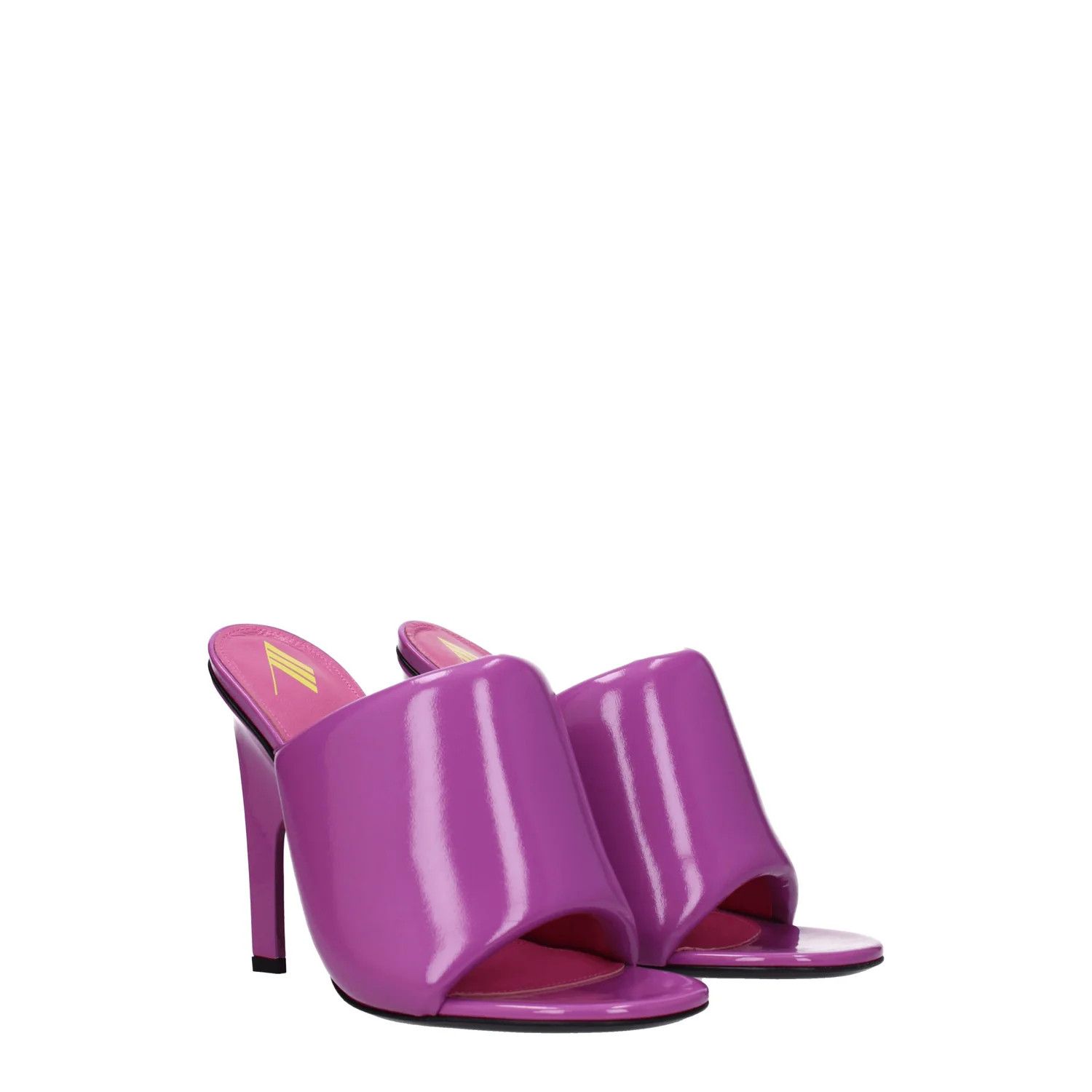The Attico ob1o1e1224 Leather Eco Sandals in Purple Size US 10 / IT 40 - 2 Thumbnail