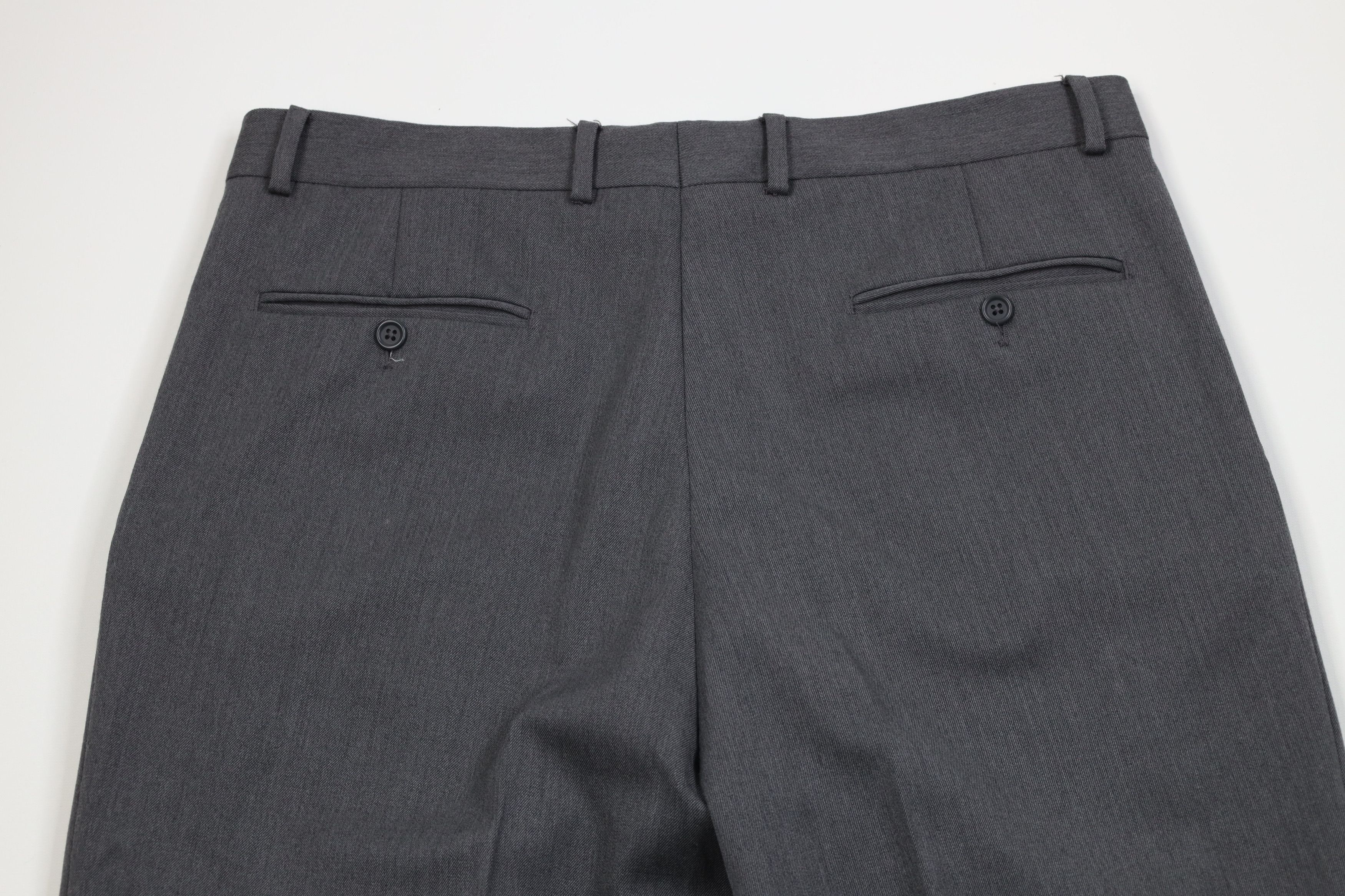 Vintage Vintage 90s Streetwear Wool Knit Wide Leg Chino Pants Gray Size US 34 / EU 50 - 13 Thumbnail