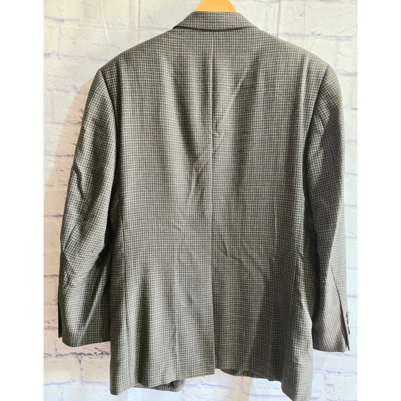 Jos. A. Bank Jos A, Bank Green Plaid Traveler's Collection Mens Blazer 46 Size US XL / EU 56 / 4 - 4 Thumbnail