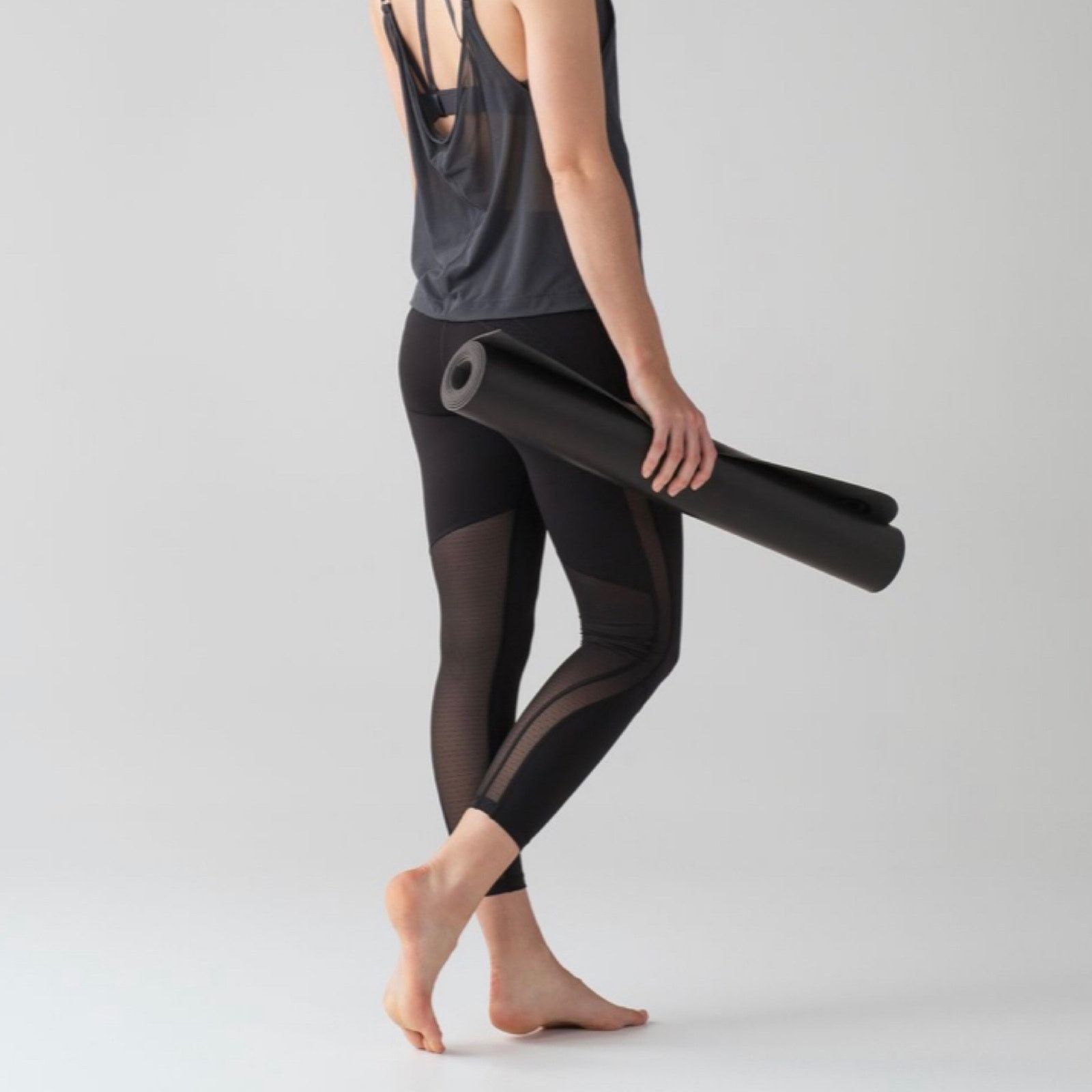 Lululemon Revitalize Tight Mesh Women's Leggings Black 2, Women's (Size 23)