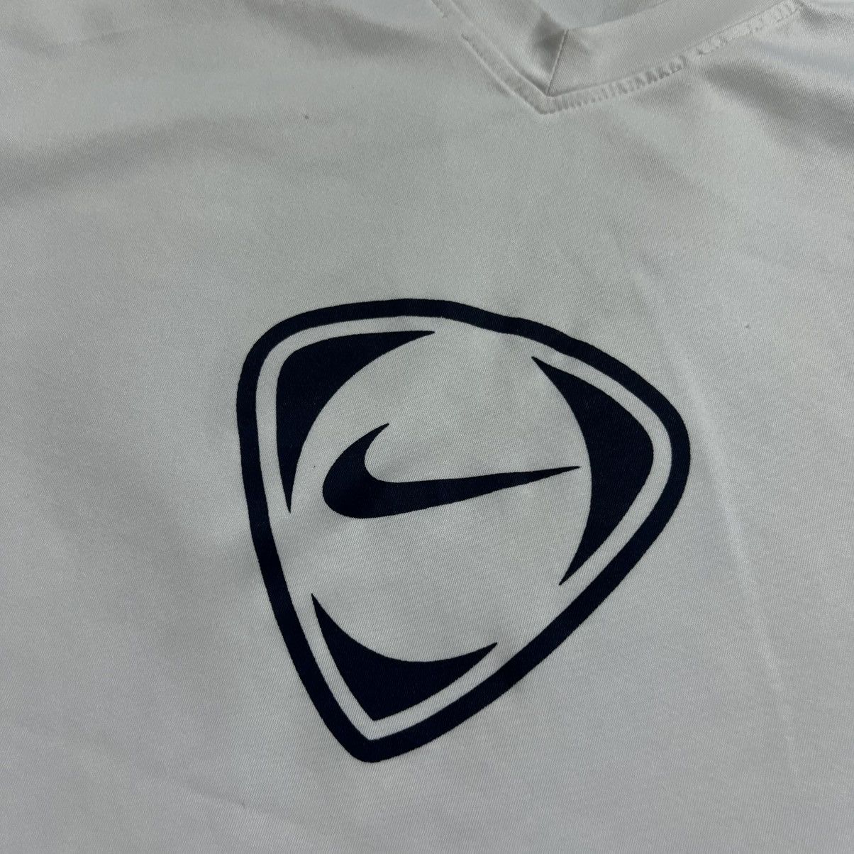 Nike 90s NIKE CENTRAL SWOOSH VINTAGE DRILL OVERSIZED TEE T-SHIRT Size US XL / EU 56 / 4 - 4 Thumbnail