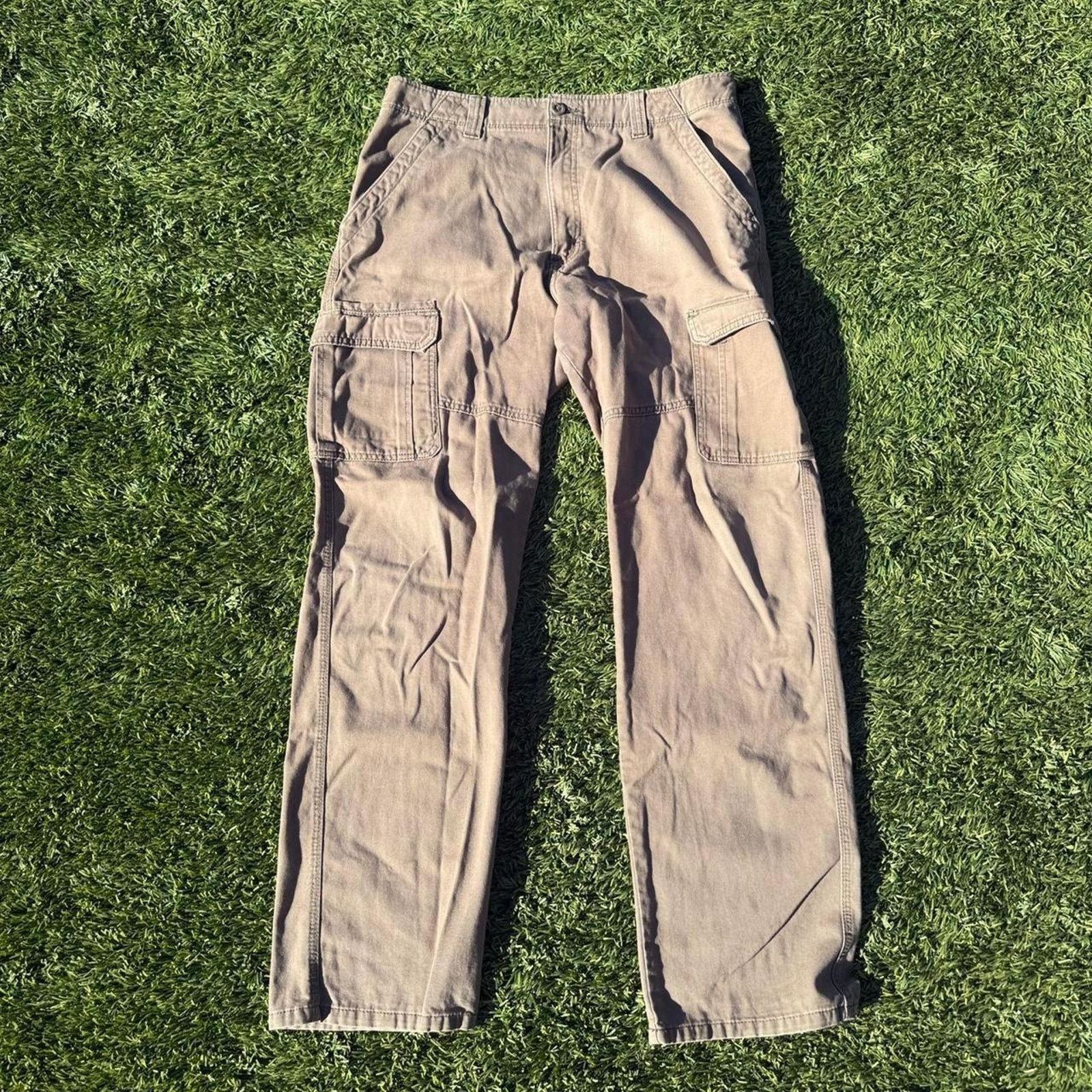 Wrangler Wrangler Cargo Pants Khaki Green Size 34x34 Size US 34 / EU 50 - 1 Thumbnail