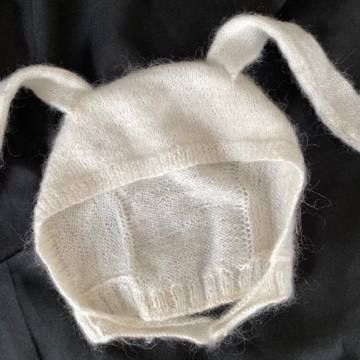 Vintage White coquette rabbit wool hat Size ONE SIZE - 3 Thumbnail
