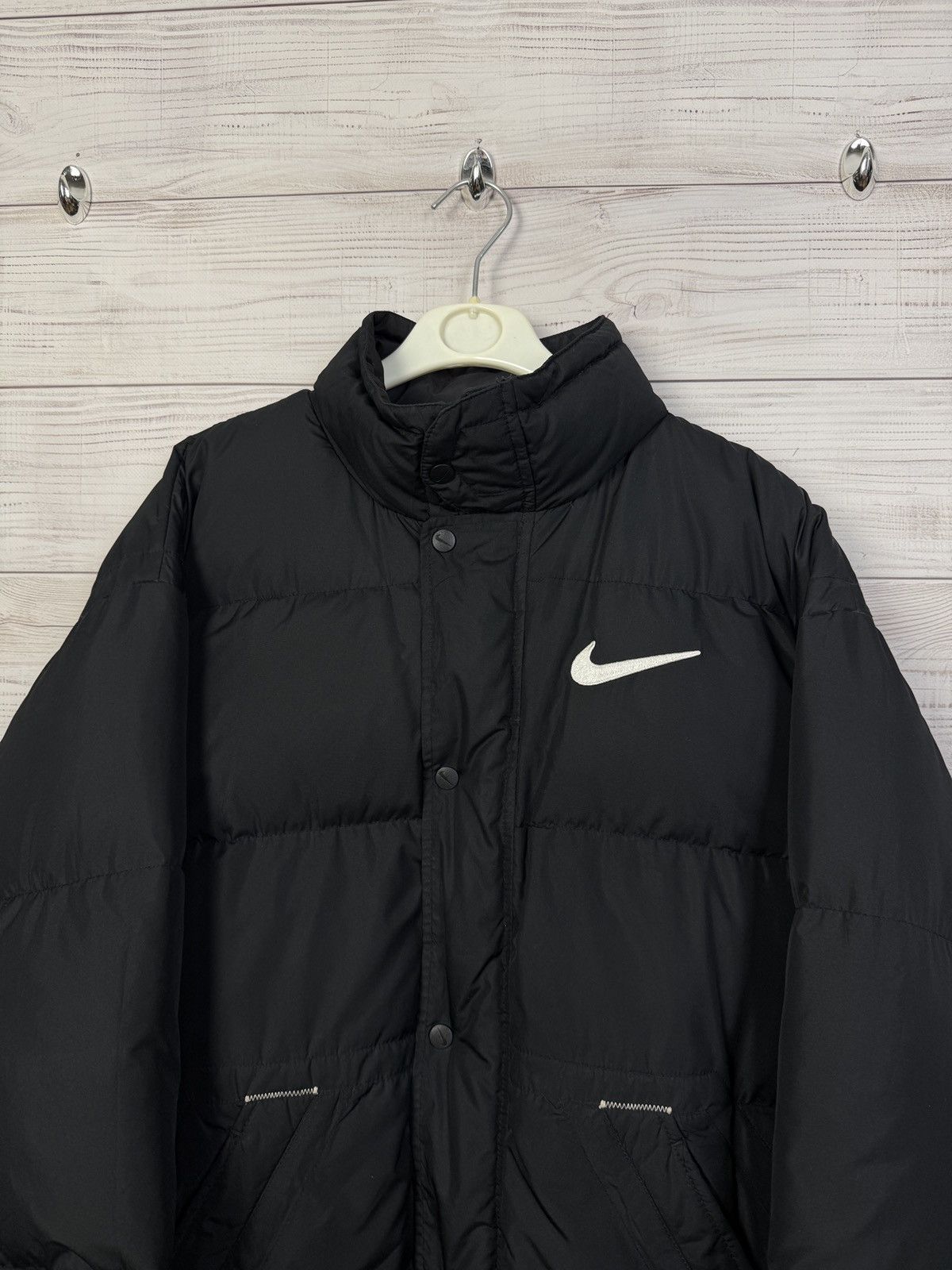 Nike Vintage Y2K Nike Down Jacket Puffer 90s Swoosh Logo Size US M / EU 48-50 / 2 - 2 Thumbnail