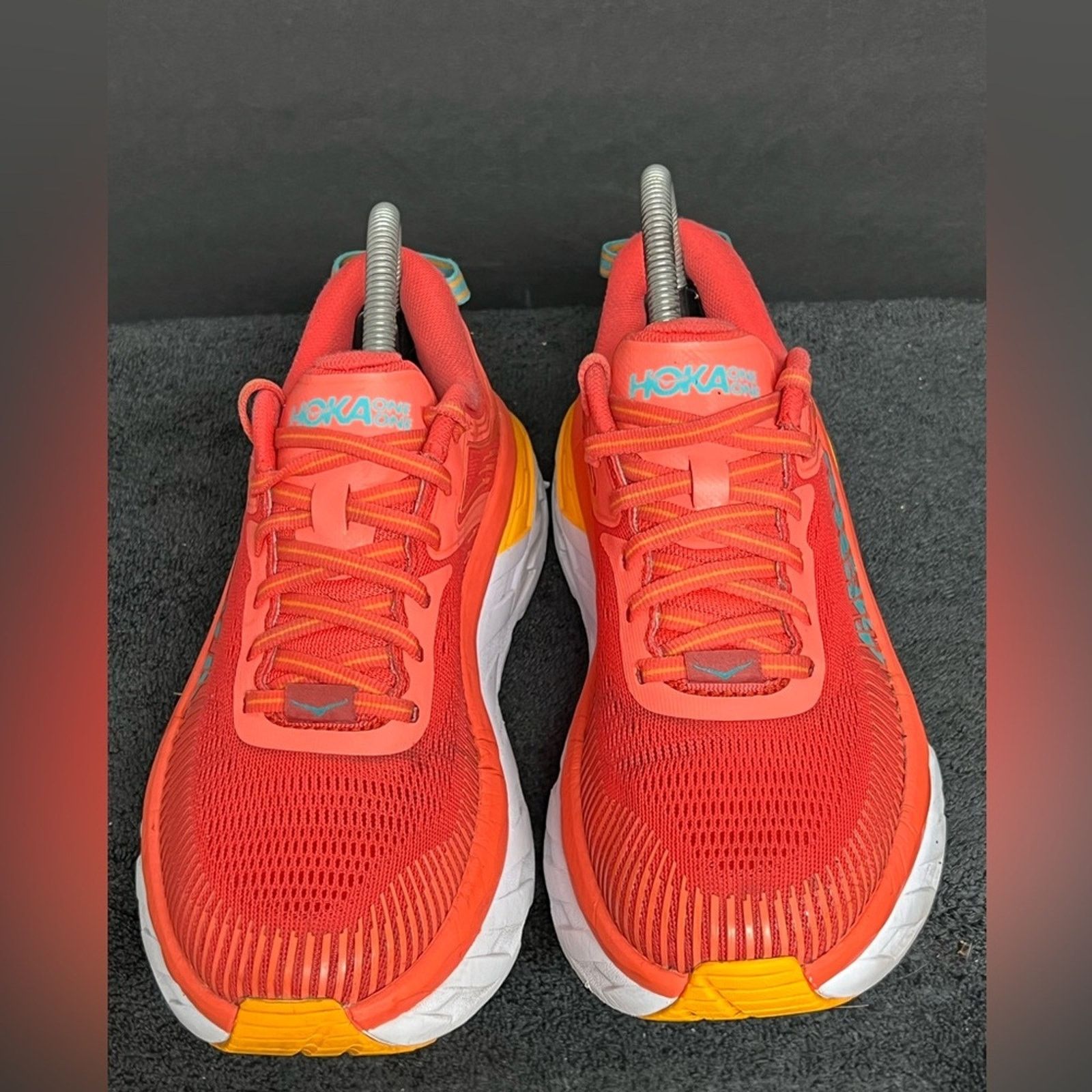 Hoka Hoka One One Womens Bondi 7 Coral Running Shoes Sneakers 6.5 Size US 6.5 / IT 36.5 - 6 Thumbnail