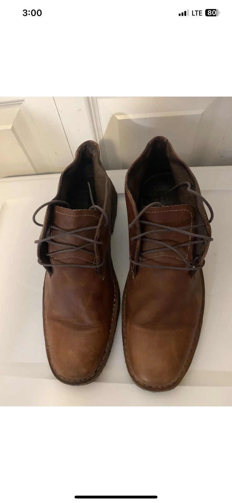 Johnston & Murphy Johnston & Murphy Mens Sz 13M Red Brown Leather Chukka Boot Size US 13 / EU 46 - 4 Thumbnail