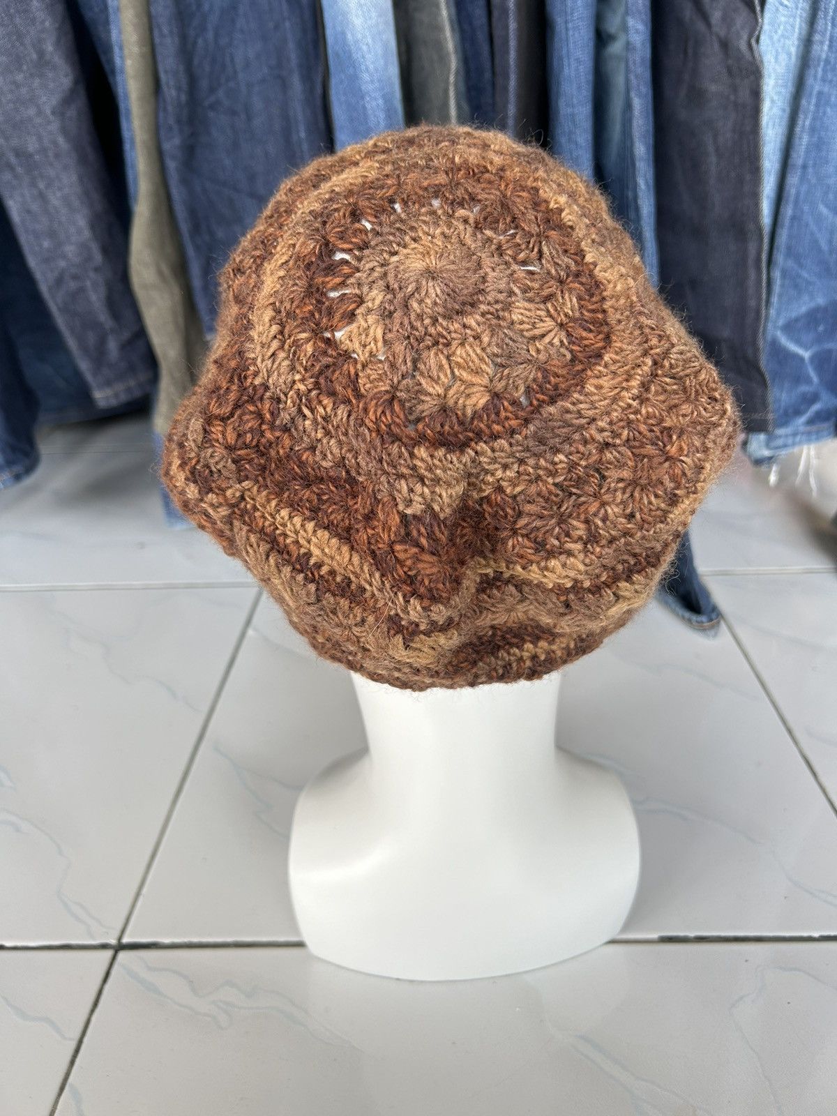 Japanese Brand × Kapital × Vintage Crochet Knitted Handmade Beanie Hats Size ONE SIZE - 2 Thumbnail