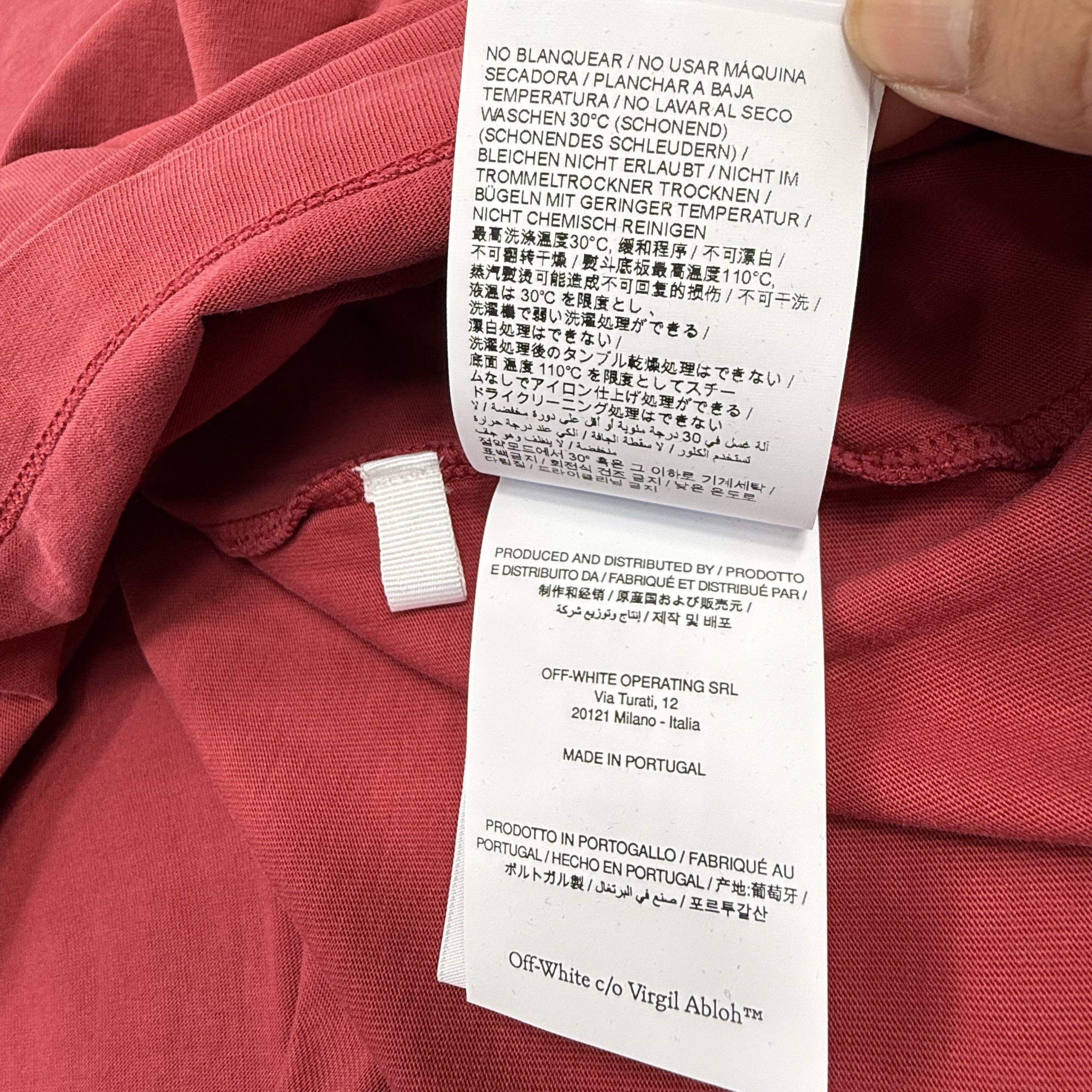 Off-White Off-White Caravaggio Graphic T-Shirt Red Oversized XL Size US XL / EU 56 / 4 - 10 Thumbnail