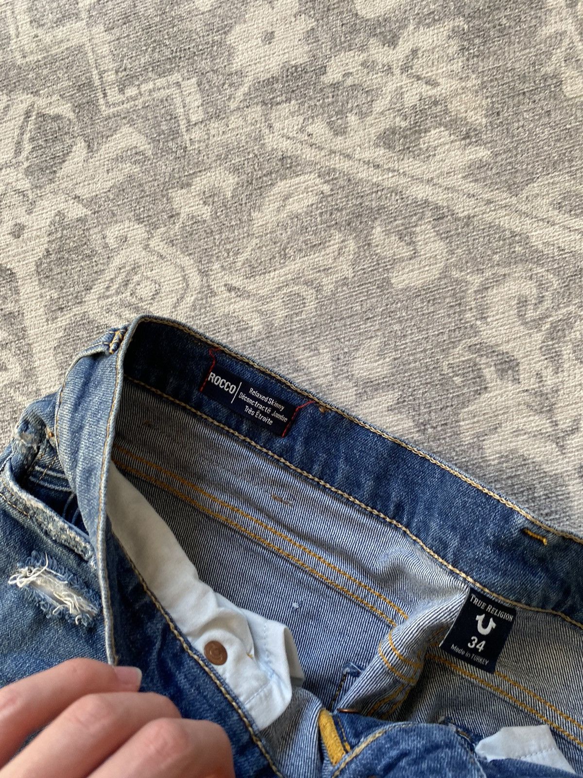 True Religion Vintage True Religion Jeans Slim Distressed Japanese Y2K Size US 34 / EU 50 - 9 Thumbnail