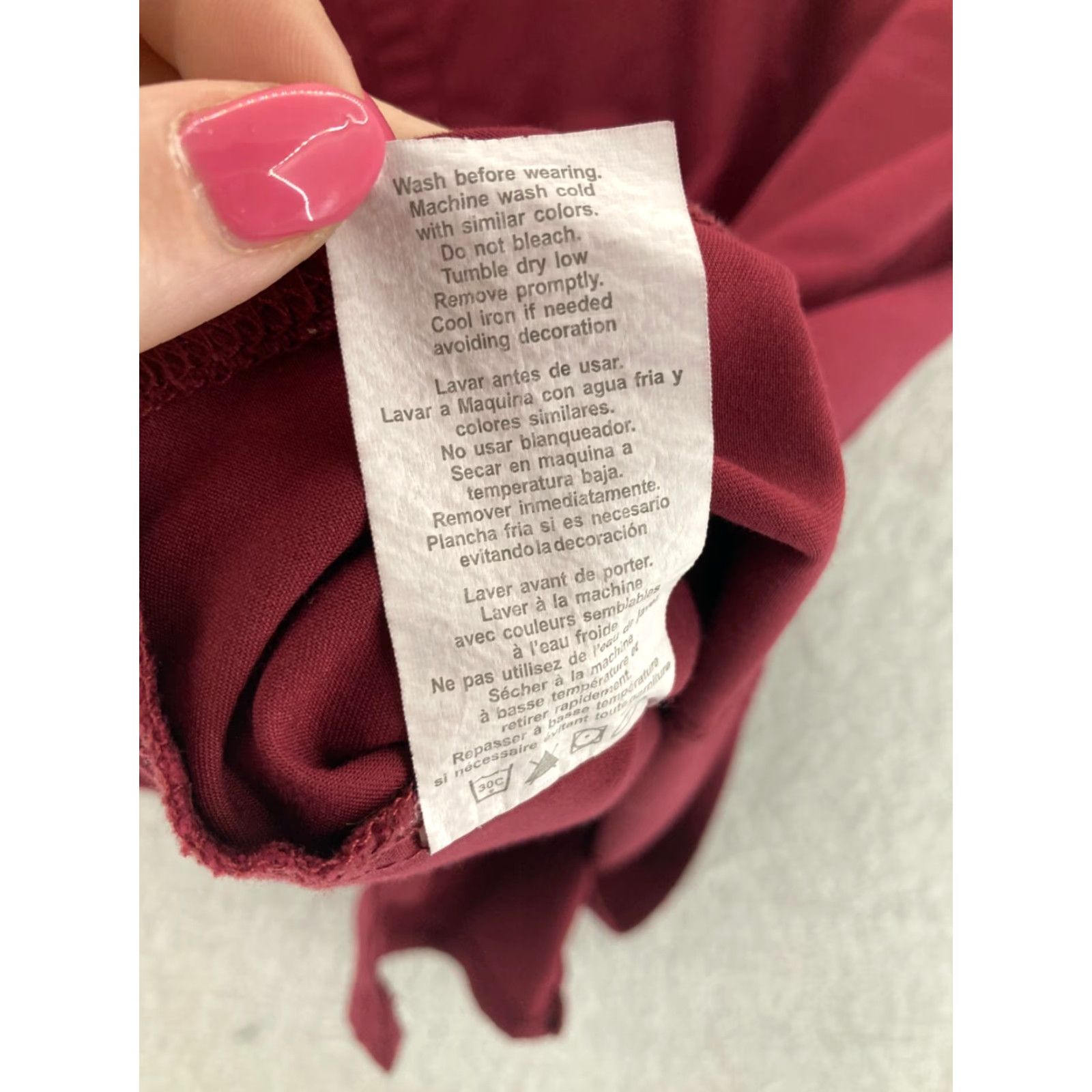 Dickies Dickies Scrub Top Womens Large Maroon Size L / US 10 / IT 46 - 5 Thumbnail