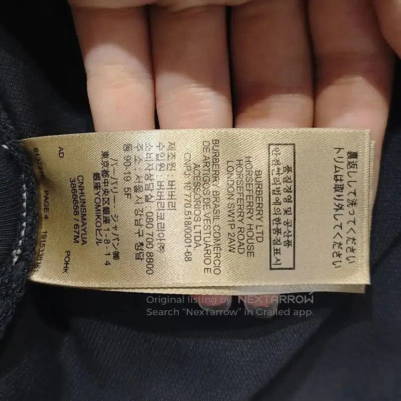 Burberry Burberry Black Cotton Women's Polo T-shirt. Size M / US 6-8 / IT 42-44 - 8 Thumbnail