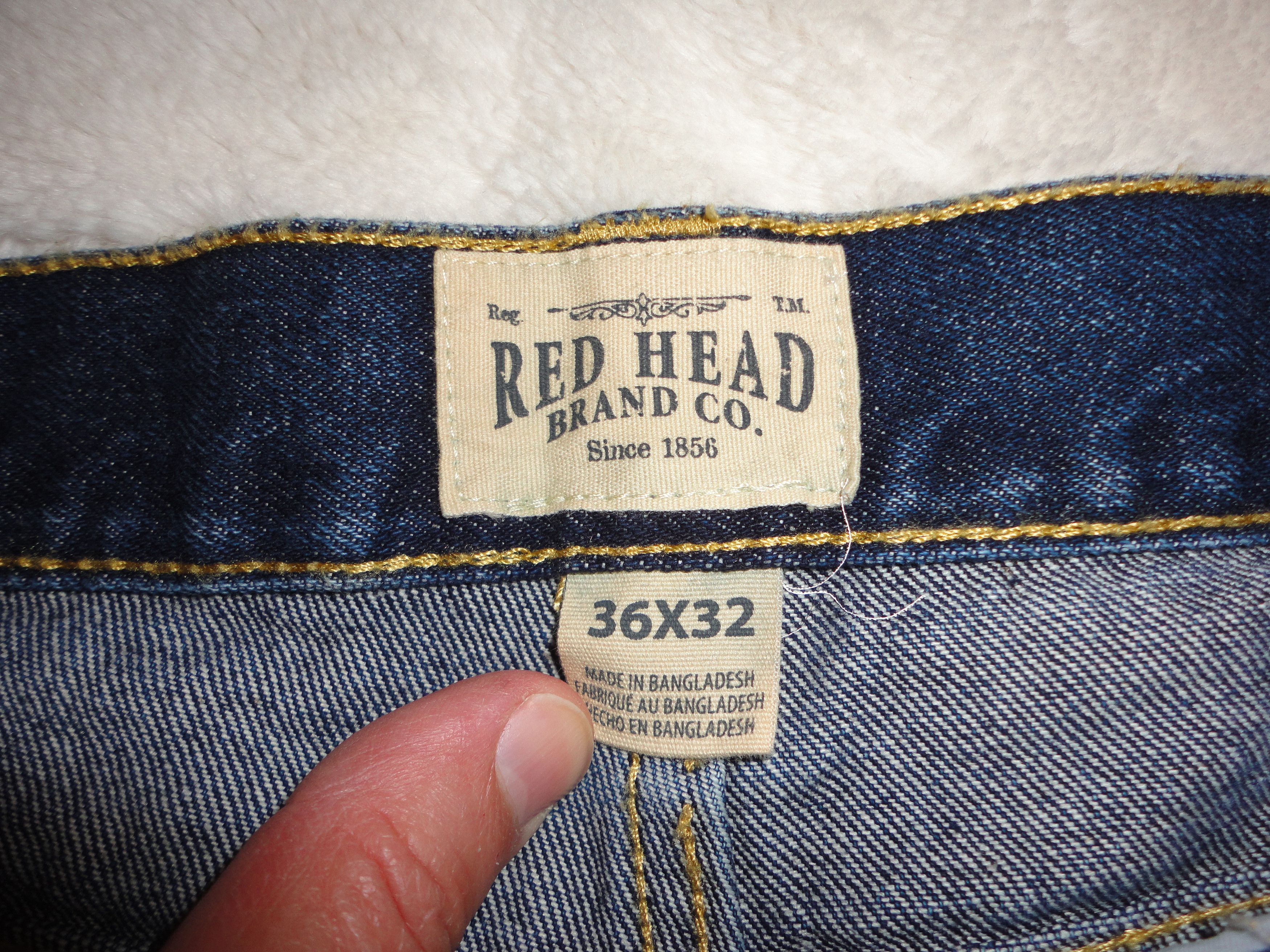 Redhead RED HEAD Brand Blue Denim Jeans Size 36 x 32 Size US 36 / EU 52 - 2 Thumbnail