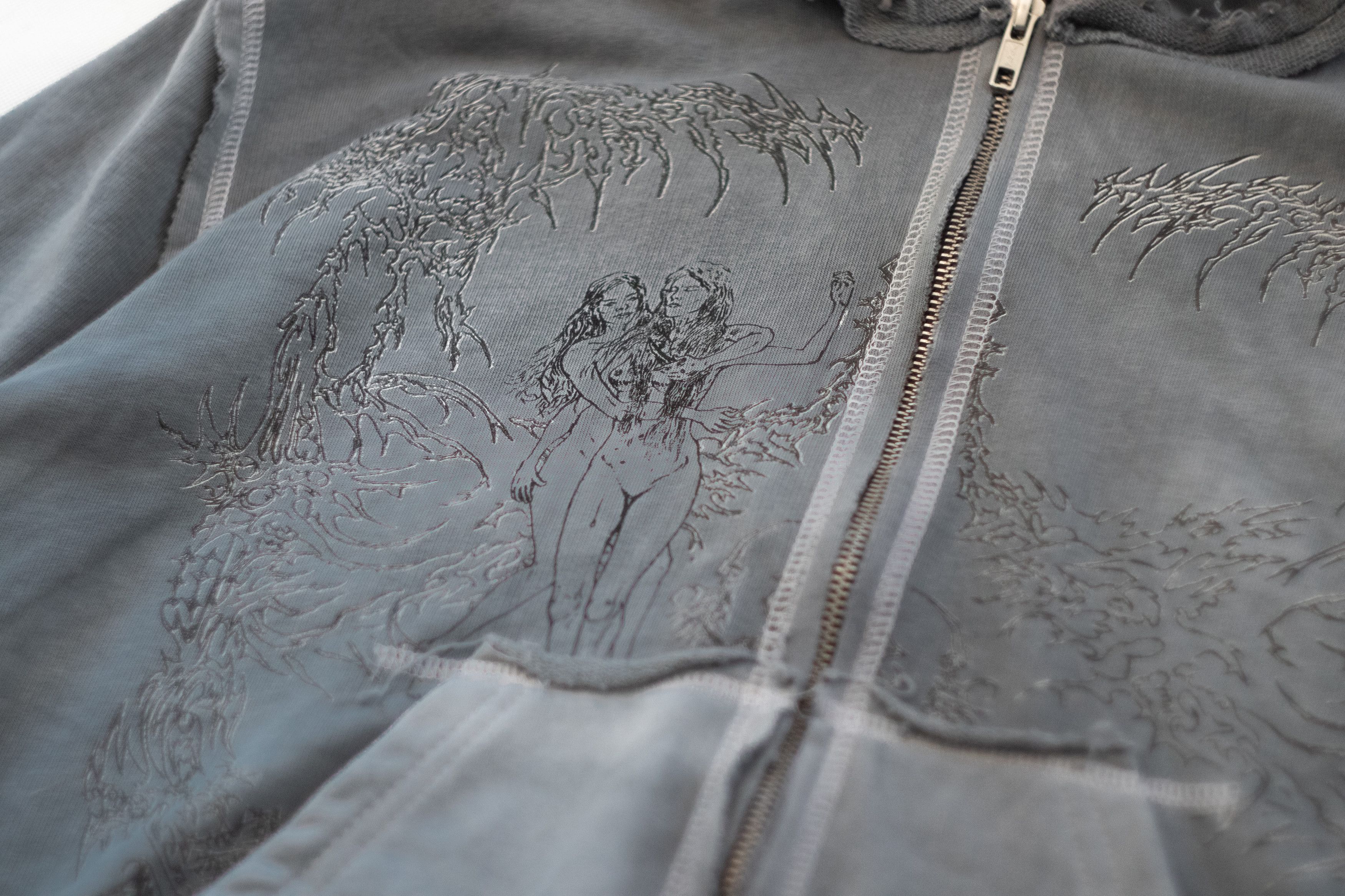 Japanese Brand oedema "nymph" asphalt hoodie Size US M / EU 48-50 / 2 - 10 Thumbnail