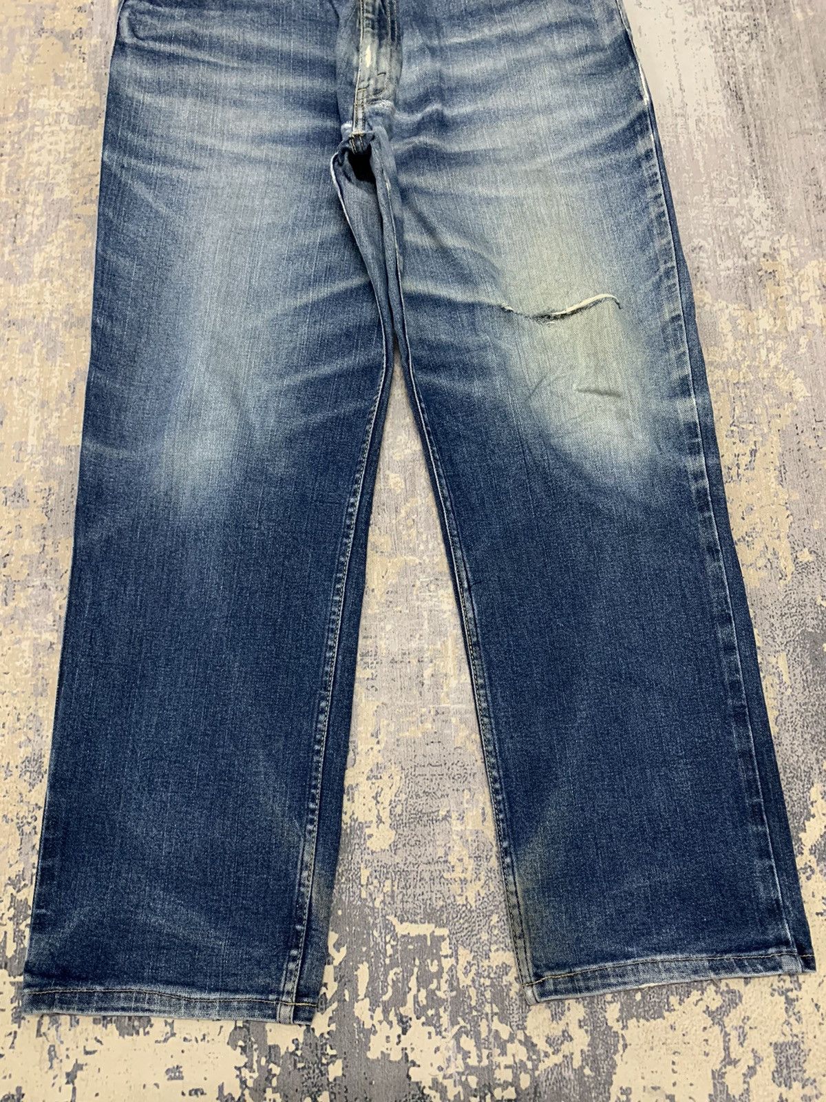 Levi's Levi's 533 Loose Straight Fit Denim Jeans Indigo Stone Wash Size US 35 - 4 Thumbnail