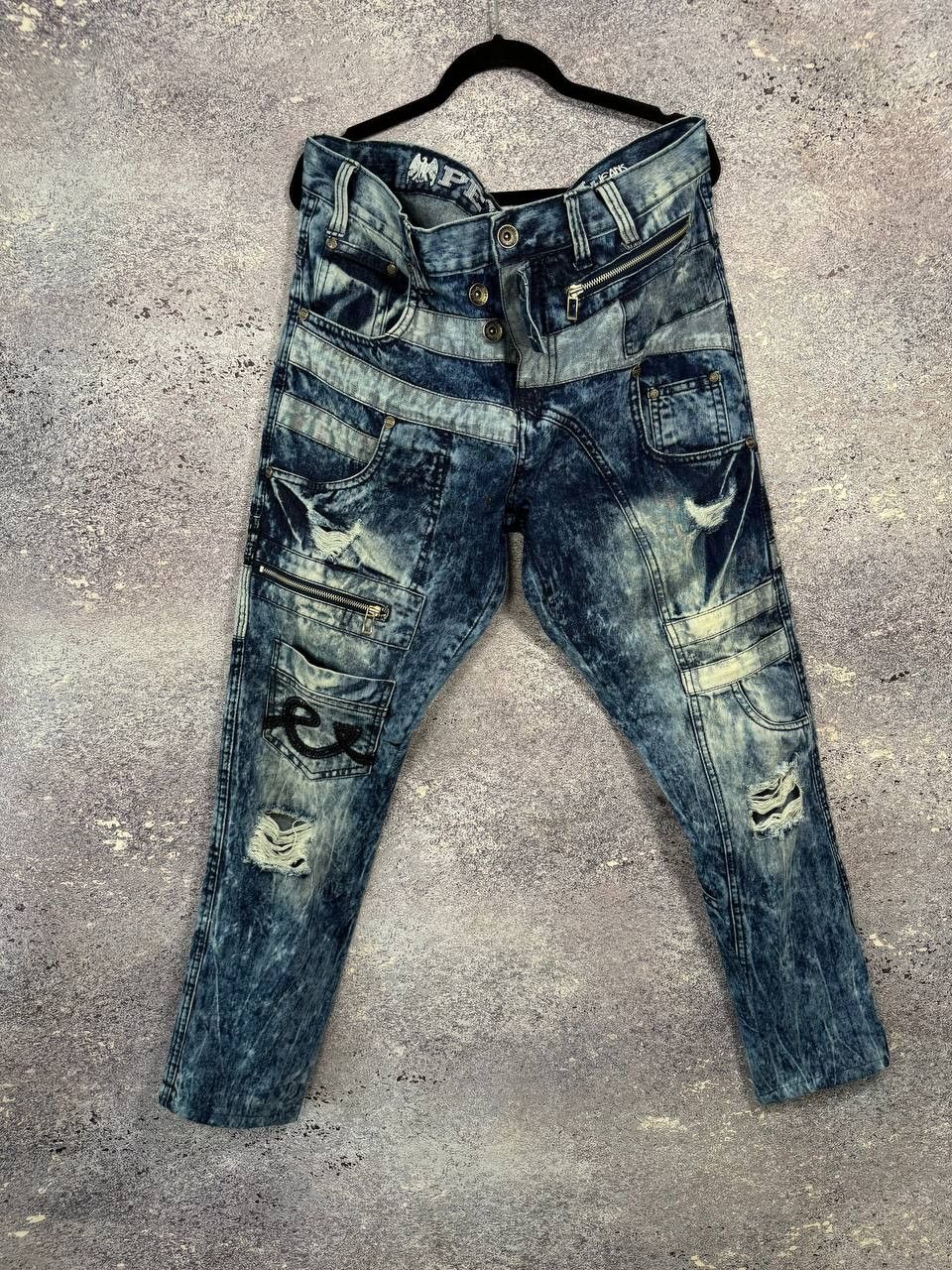 Designer × Japanese Brand × Vintage PEVIANI Jeans Men's Size 38 Moto Acis Wash Straight Size US 38 / EU 54 - 1 Thumbnail