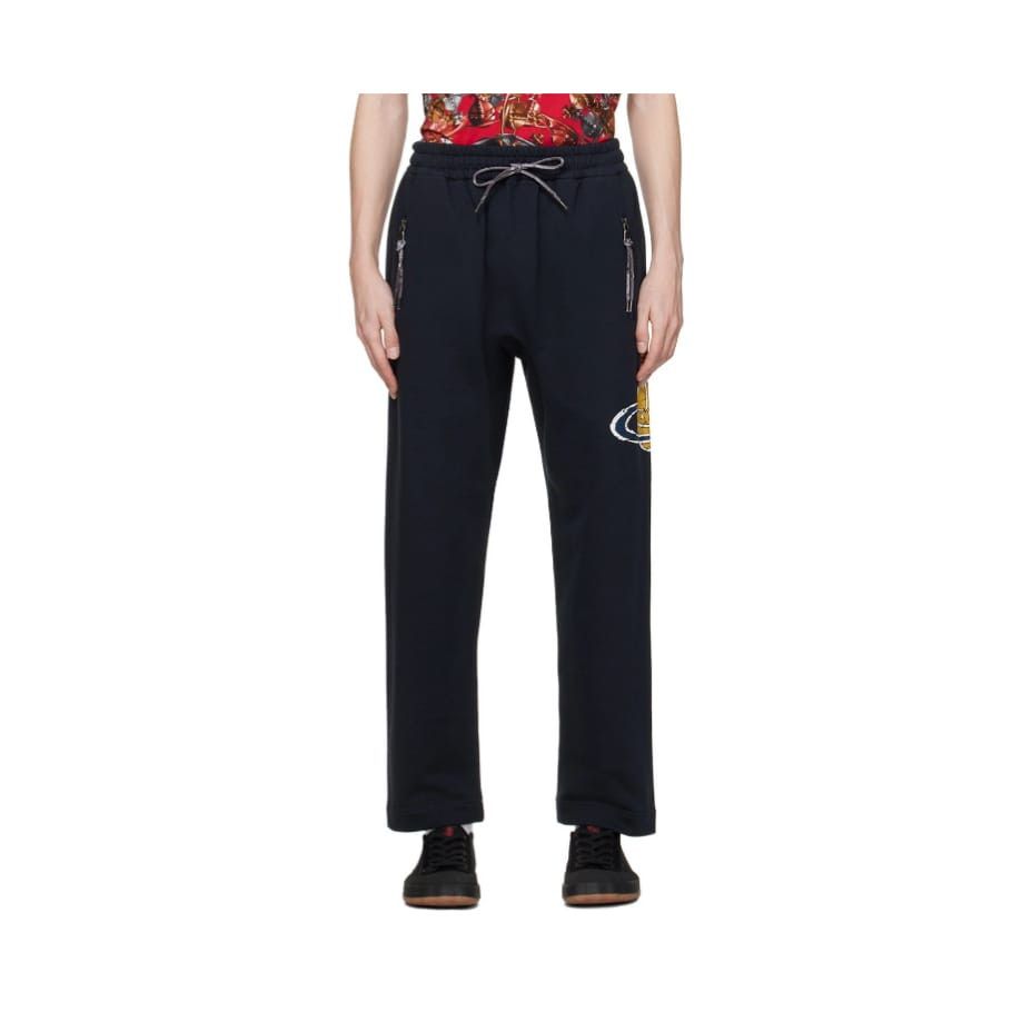 Vivienne Westwood o1y0525 Logo Jogger & Sweatpant in Midnight Blue Size US 30 / EU 46 - 1 Thumbnail
