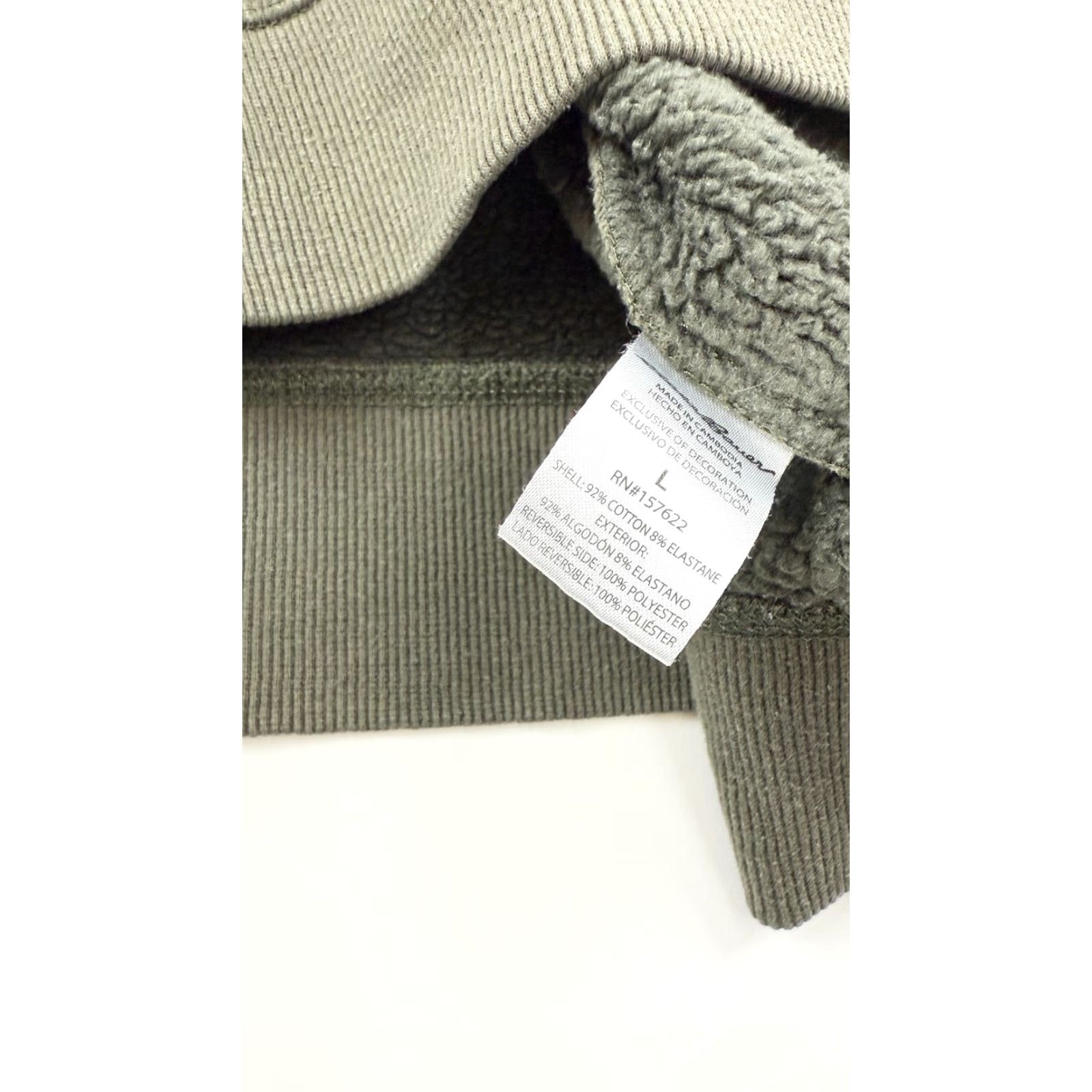Eddie Bauer Eddie Bauer Sweater Mens Large Green Fleece Crewneck Pullover Sherpa Lined Warm Size US L / EU 52-54 / 3 - 5 Thumbnail