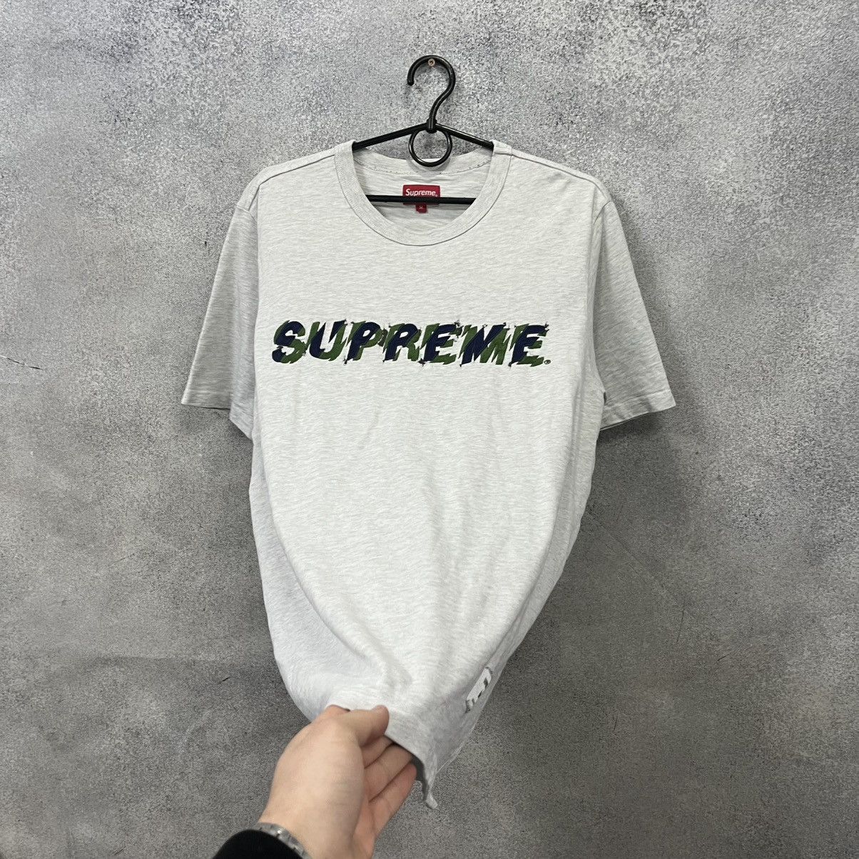 Supreme Supreme T-Shirt Big Logo Grey Size M Size US M / EU 48-50 / 2 - 10 Thumbnail
