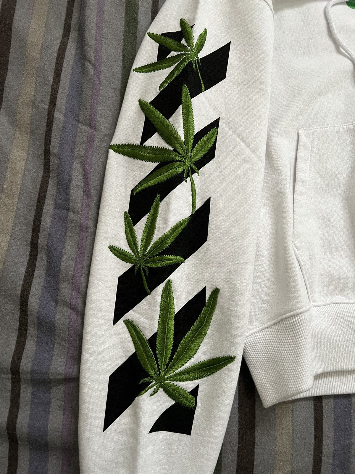Off-White Off-White Weed Leaves Hoodie Size US S / EU 44-46 / 1 - 5 Thumbnail
