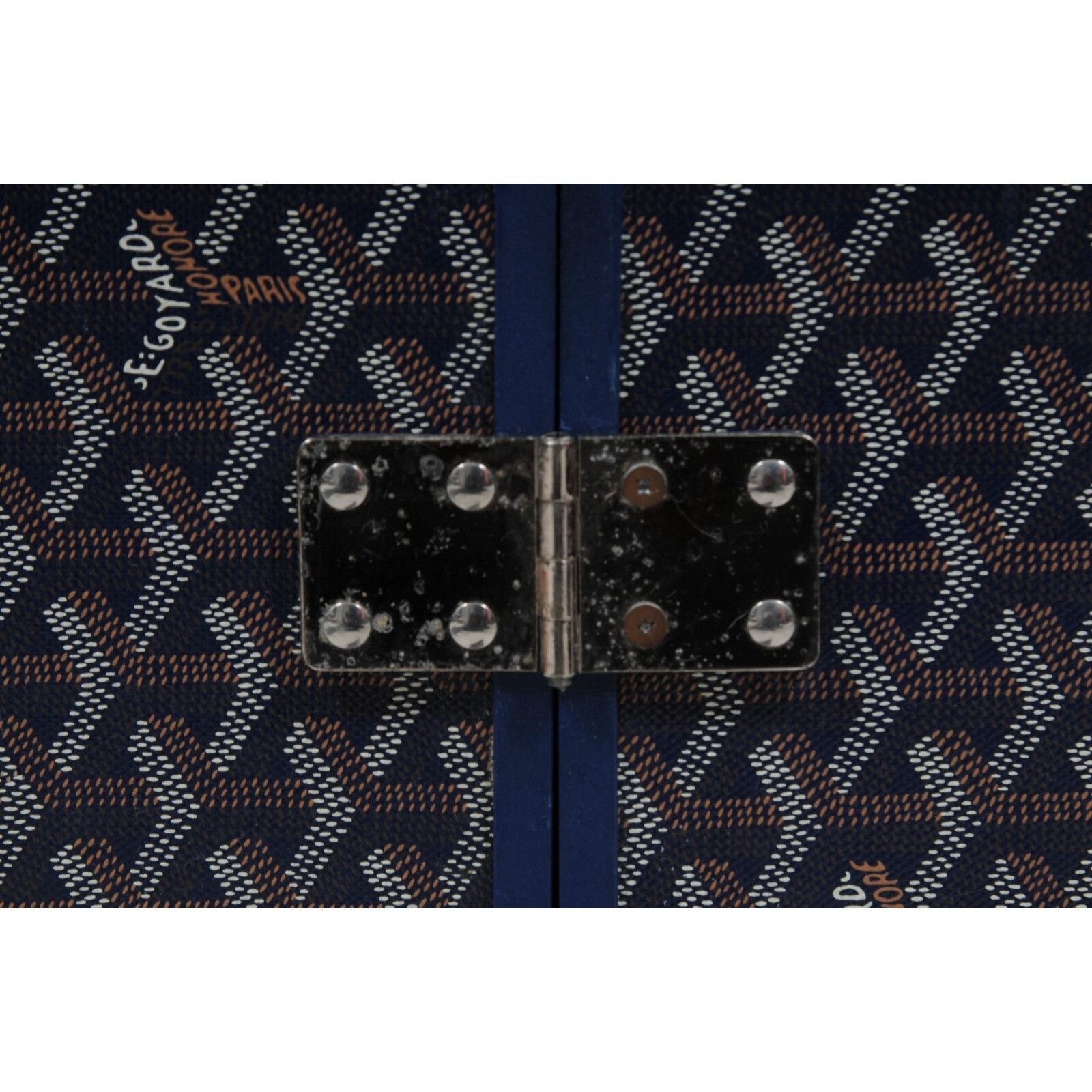 Goyard Navy Blue Coated Canvas Bourget Trolley PM Rolling - 02538 Size ONE SIZE - 16 Thumbnail