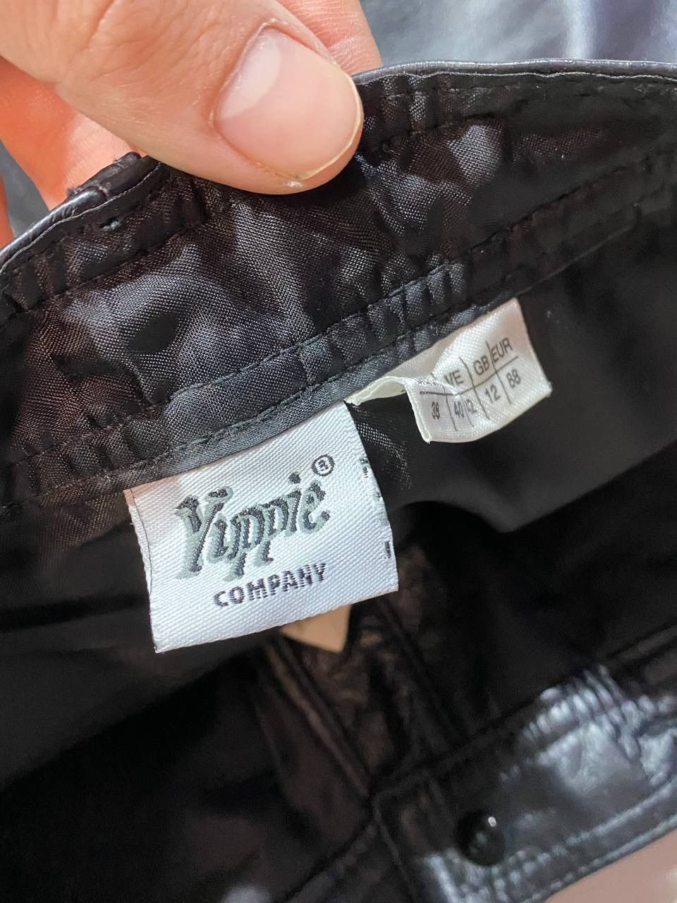 Leather × Vintage Yuppie Company Leather Pants Size 30" / US 8 / IT 44 - 9 Thumbnail