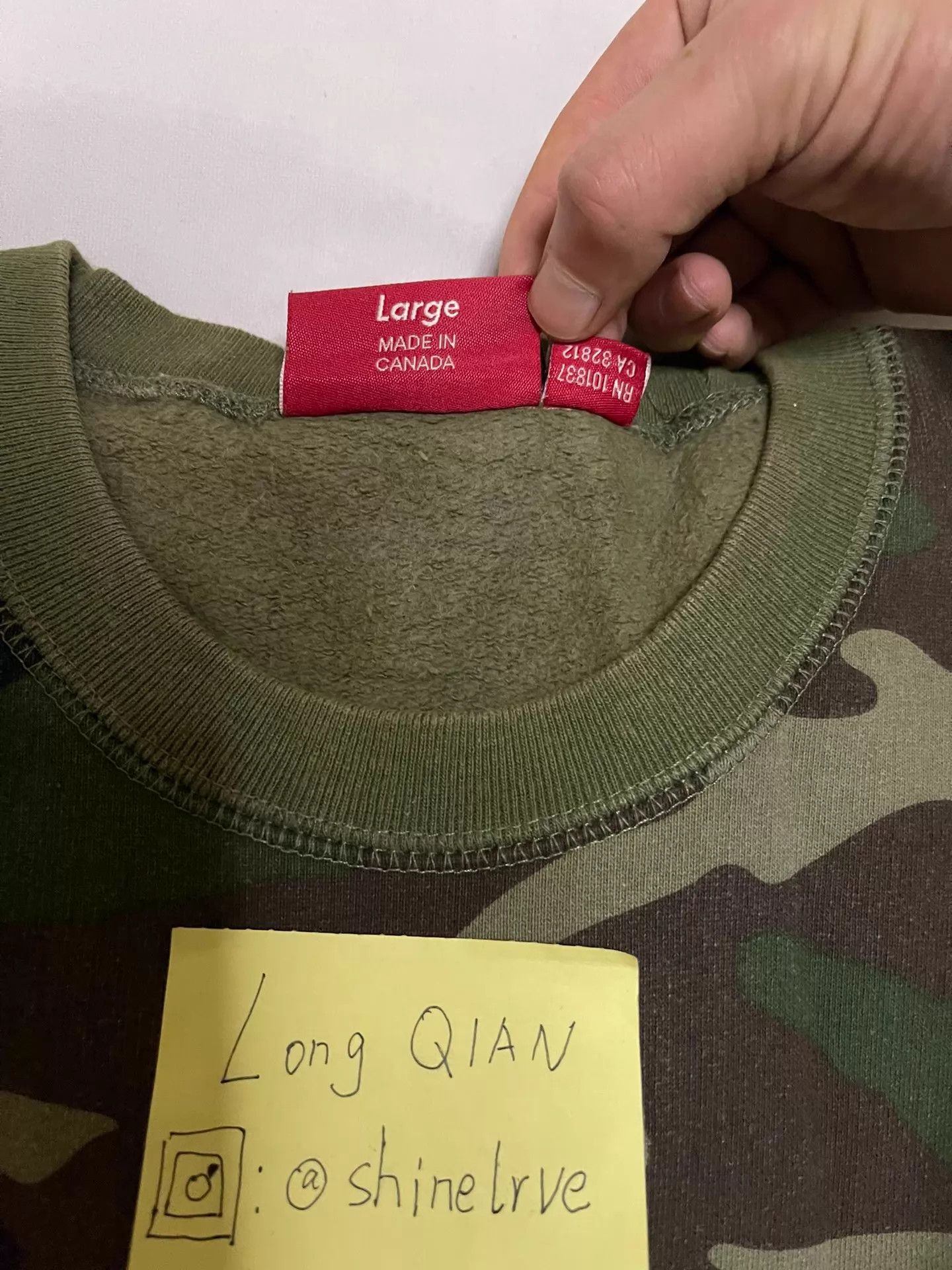 Supreme Supreme Woodland Camo Box Logo Crewneck L (Used, VG) Size US L / EU 52-54 / 3 - 7 Thumbnail
