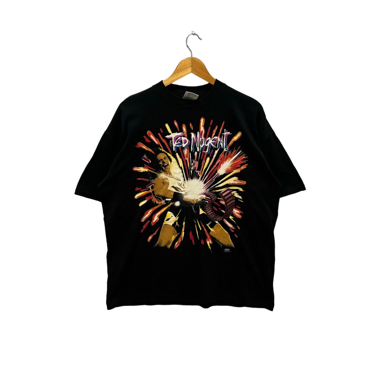 Band Tees Vintage Ted Nugent Spirit Of The Wild Tour 1995 Tshirt Size US XL / EU 56 / 4 - 1 Thumbnail