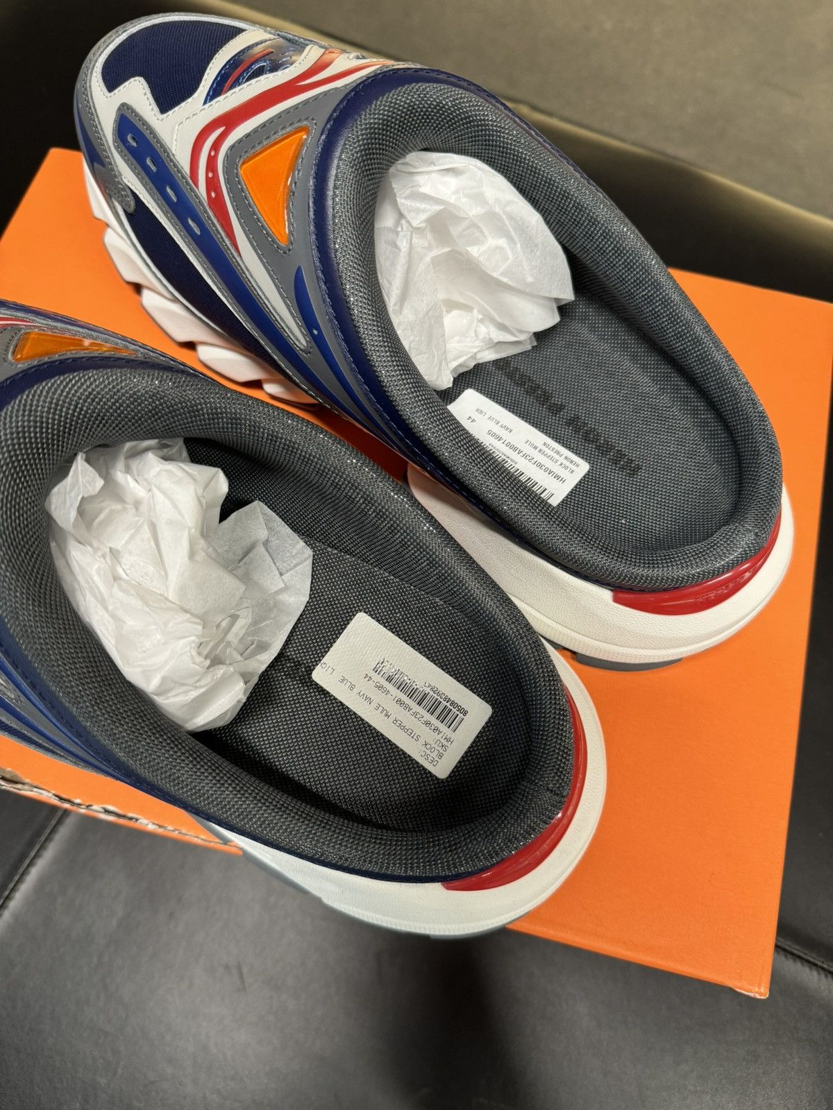 Heron Preston Heron Preston Block Stepper Mule Navy Blue Size US 11 / EU 44 - 4 Thumbnail
