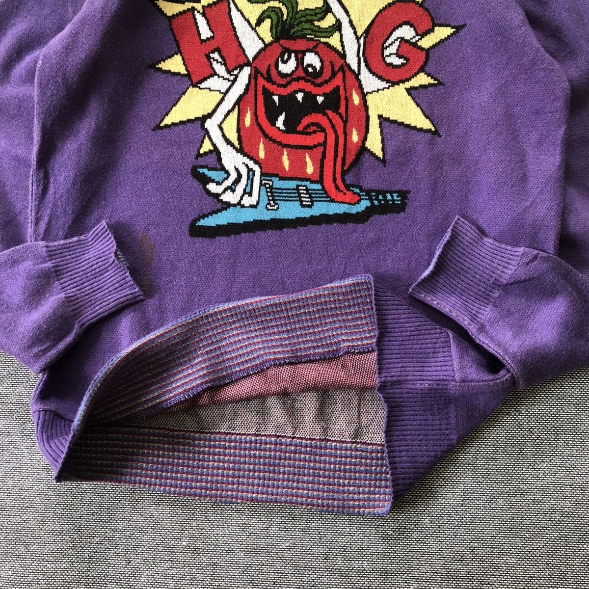 Hysteric Glamour HYSTERIC GLAMOUR Strawberry Rocker Knit Sweater Size US S / EU 44-46 / 1 - 5 Thumbnail