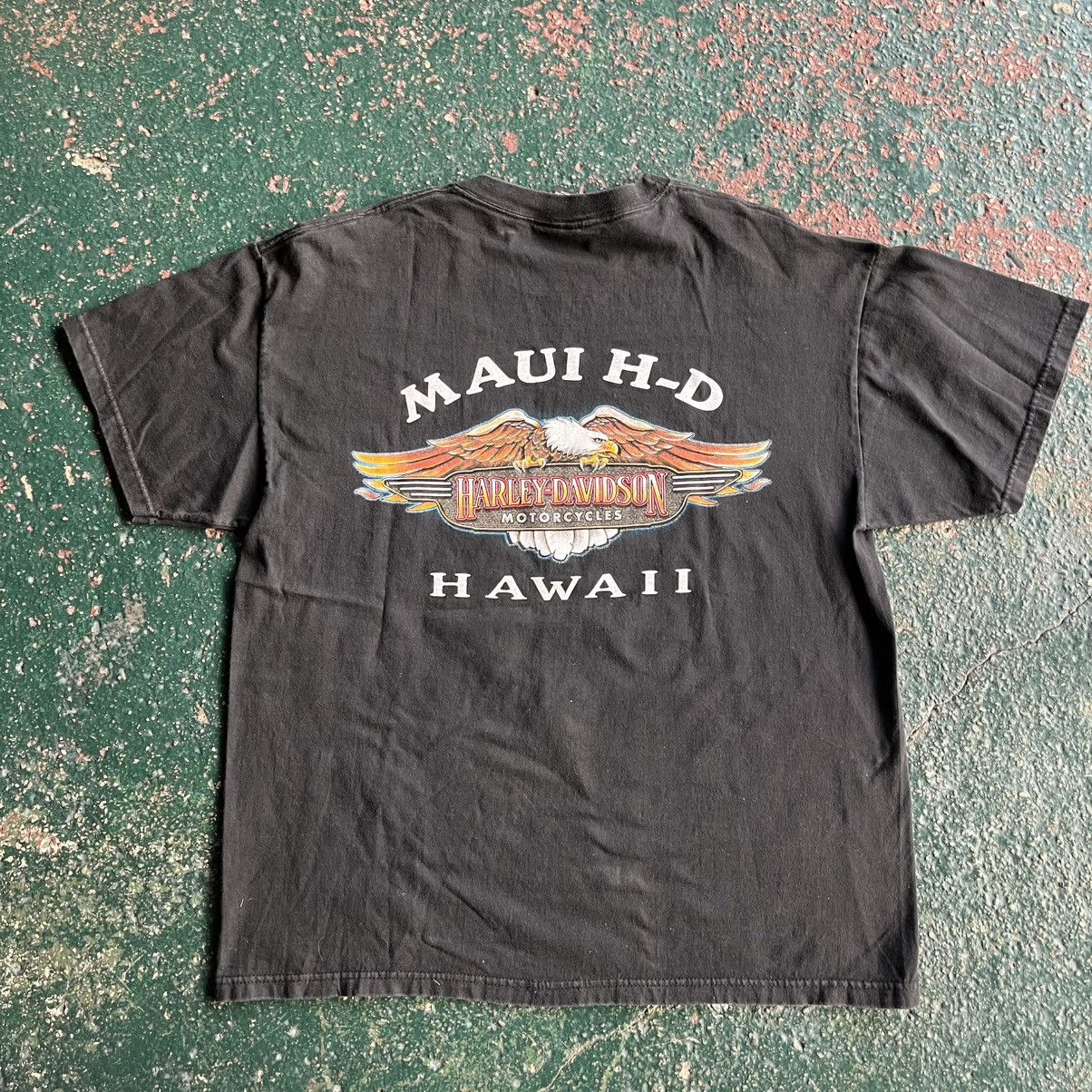 Harley Davidson Rare 90s Hawaii Maui HD Rainbow Eagle Faded Biker Grunge Y2K Size US L / EU 52-54 / 3 - 4 Thumbnail