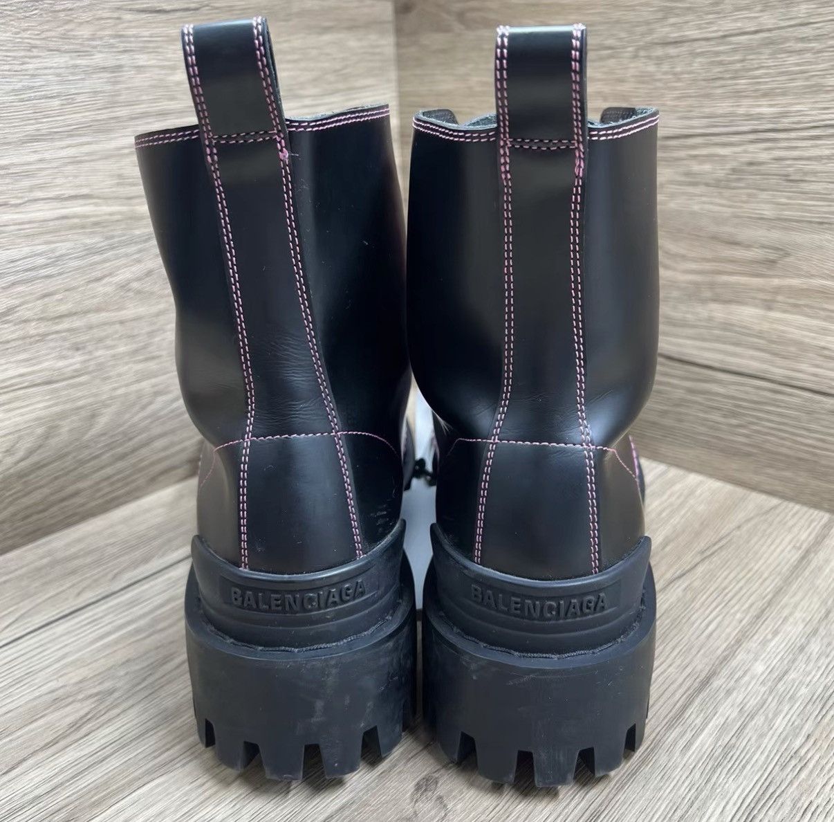 Balenciaga Balenciaga Strike Lace-up Black & Ankle Boots J41 Size US 8 / IT 38 - 4 Thumbnail