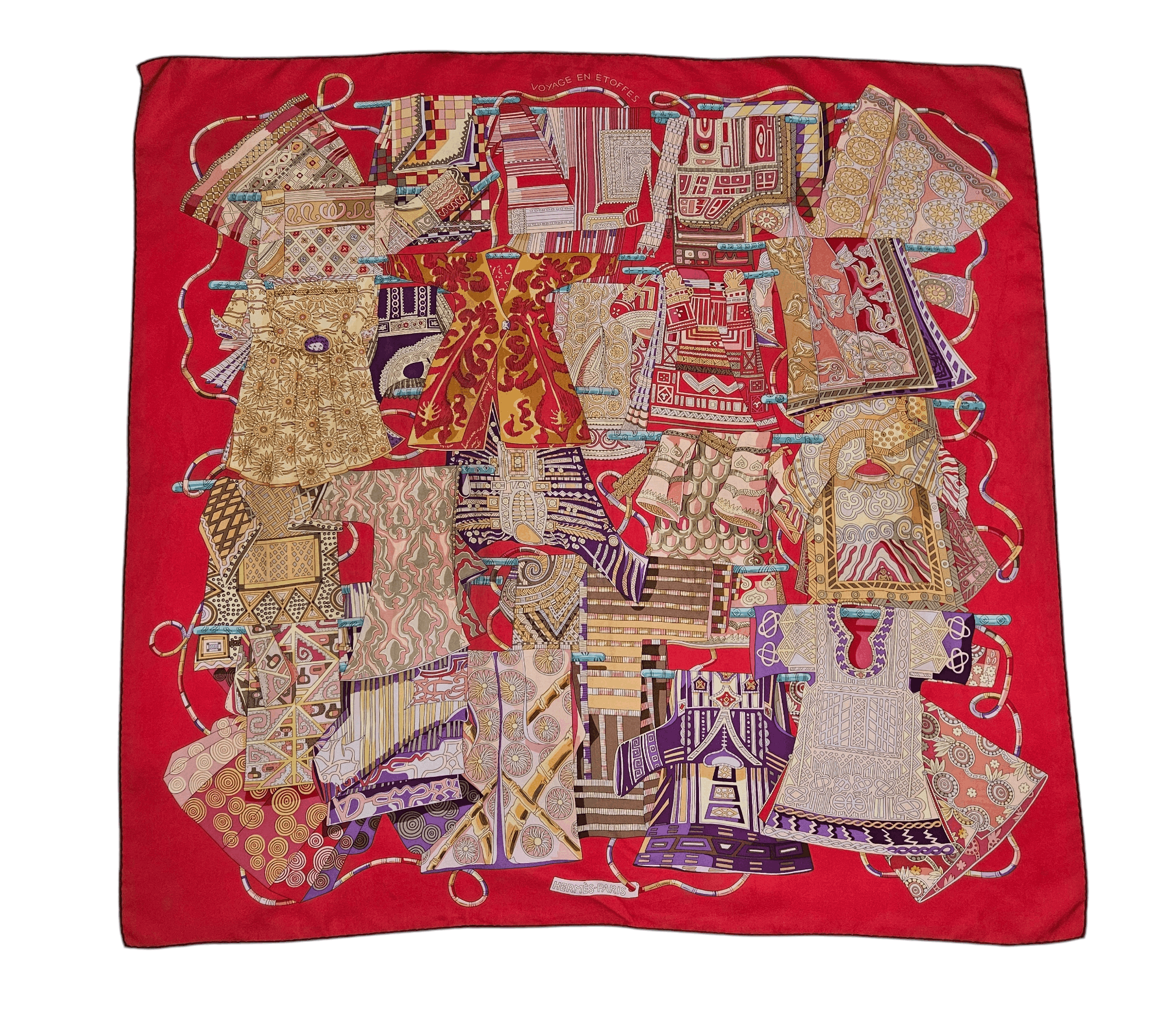 Hermes Hermes Voyage En Etoffes silk scarf Size ONE SIZE - 1 Thumbnail