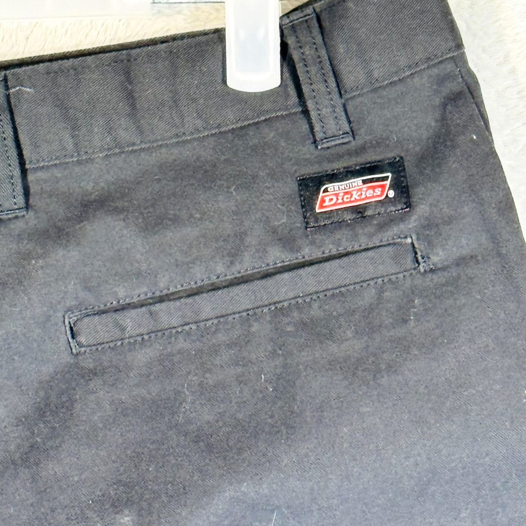 Dickies Dickies Carpenter Pants Boys 32 Regular Black Twill Polyester Cotton Workwear Pants Size US 32 / EU 48 - 7 Thumbnail