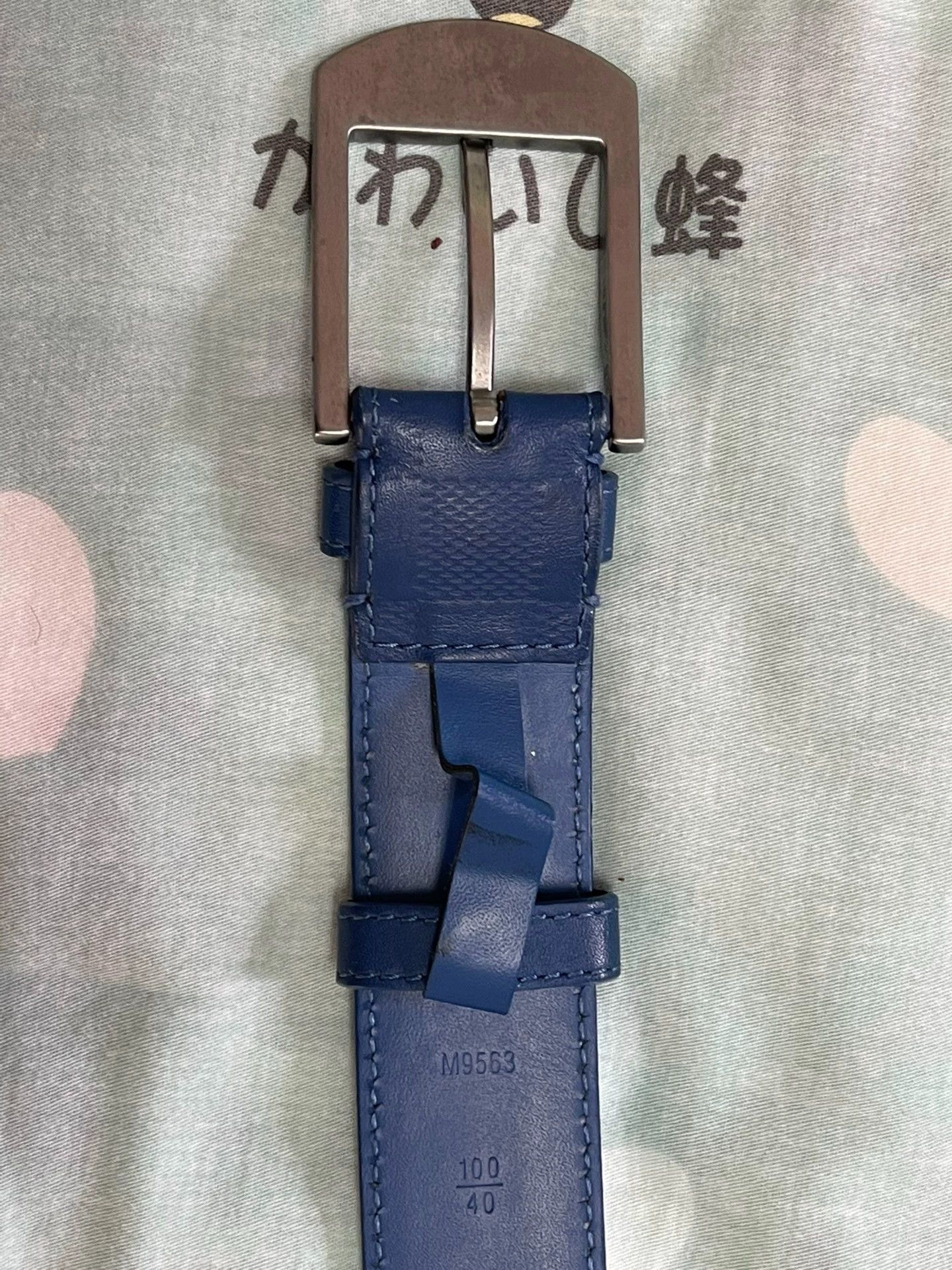 Louis Vuitton Louis Vuitton Blue Basic Belt Men's 100 Size ONE SIZE - 3 Thumbnail