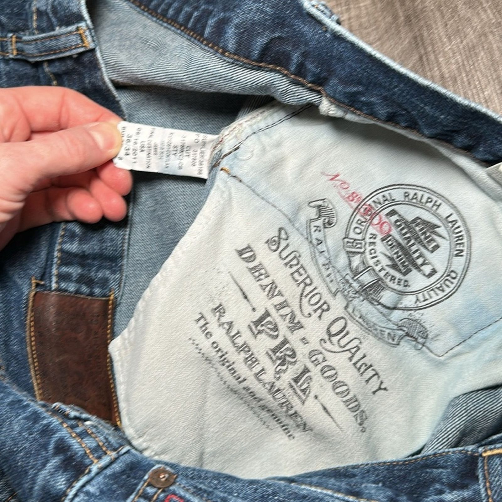 Ralph Lauren Polo Ralph Lauren Cortland Straight Jeans - 36x34 Size US 36 / EU 52 - 8 Thumbnail