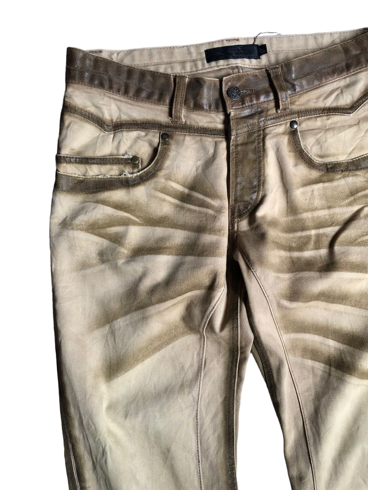 JACKROSE Luv Maison Jack Rose waxed design dirty look pants Size US 30 / EU 46 - 8 Thumbnail