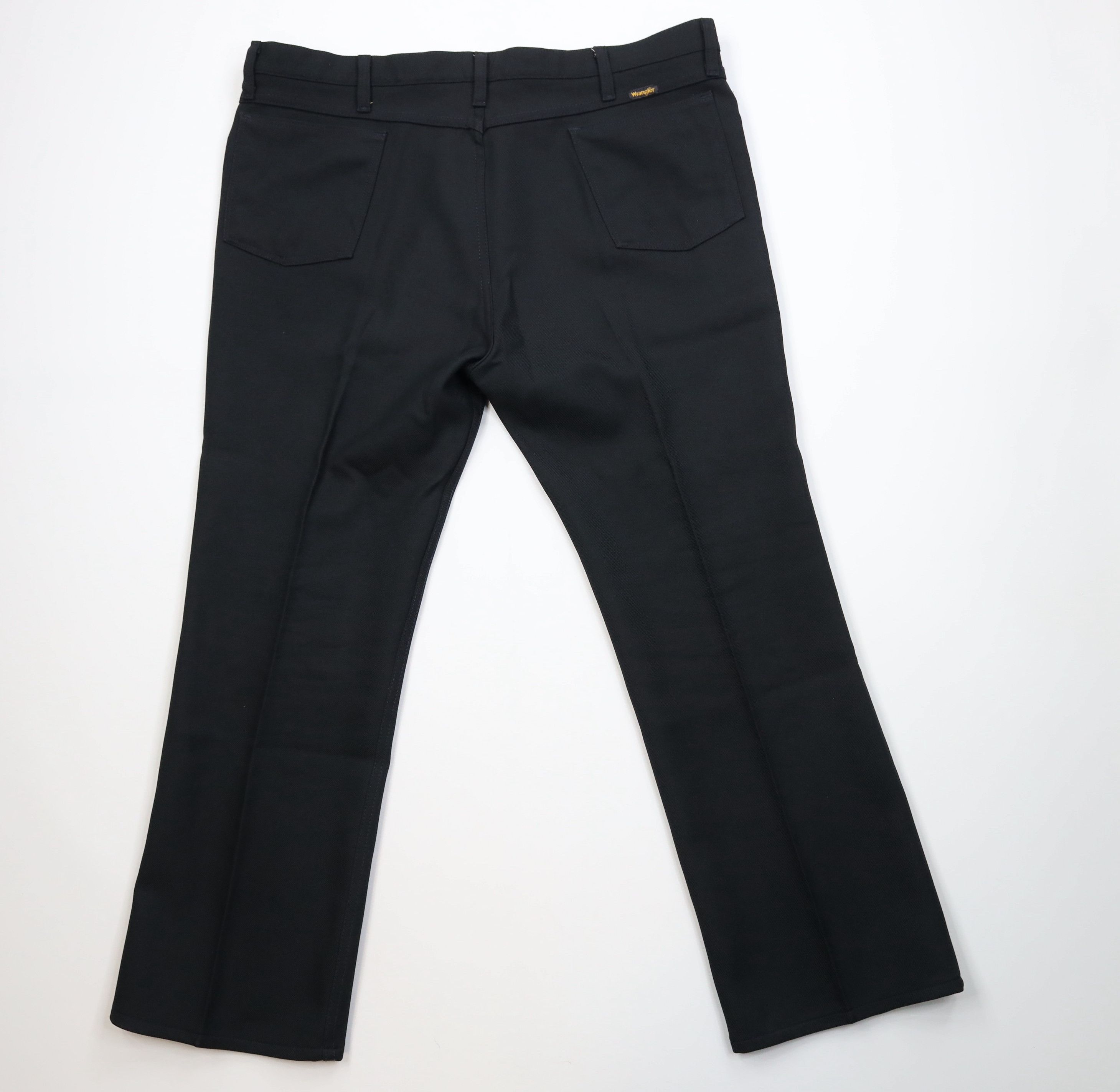 Wrangler Vintage 90s Wrangler Western Flared Wide Leg Pants Black USA Size US 44 / EU 60 - 10 Thumbnail