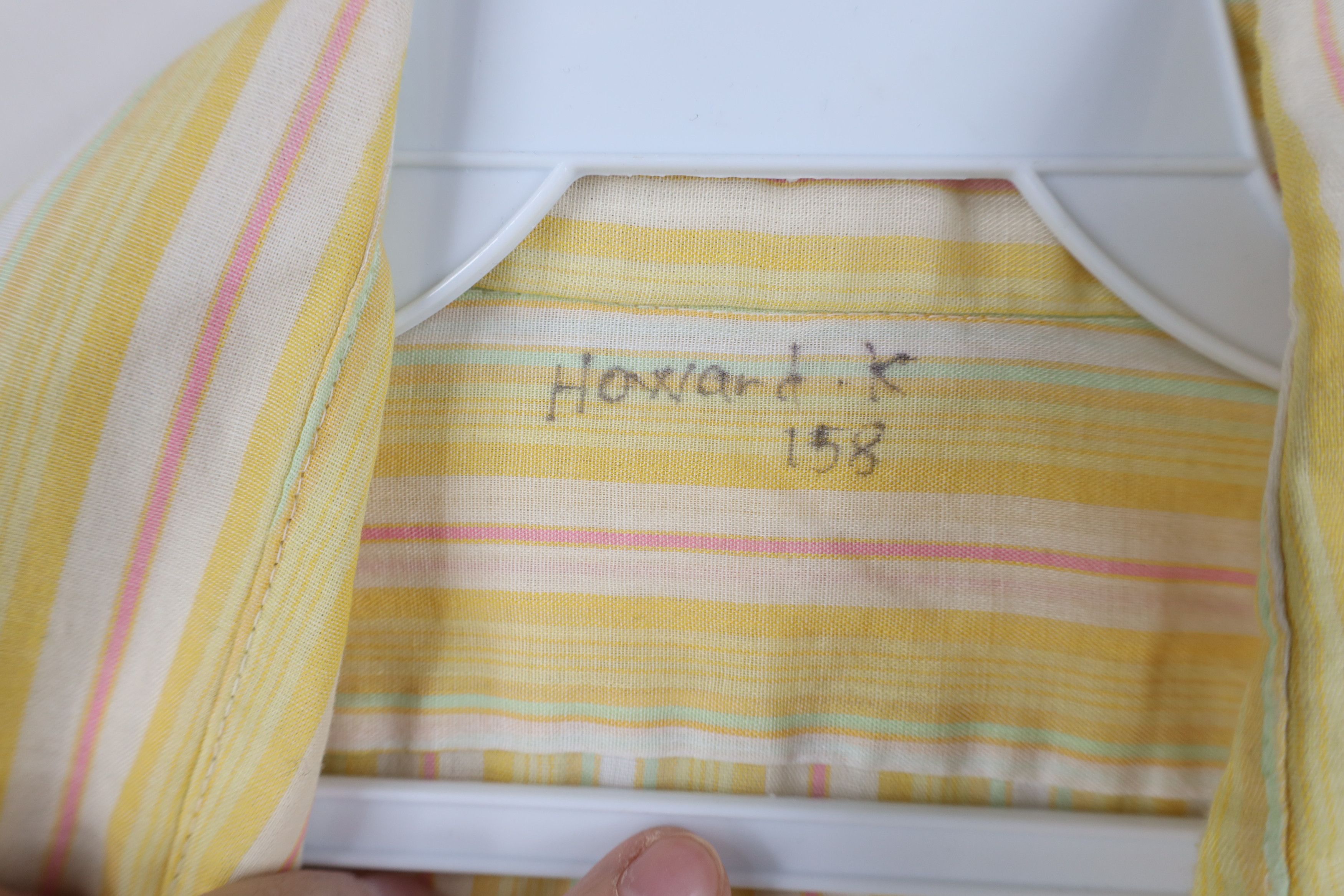 Vintage Vintage 70s Streetwear Sheer Rainbow Striped Button Shirt Size US XL / EU 56 / 4 - 8 Thumbnail