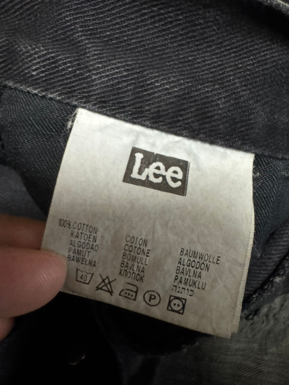 Lee 💥Insane💥Vintage Lee Rusty Mudwash Distressed Black Jeans Size US 29 - 13 Thumbnail